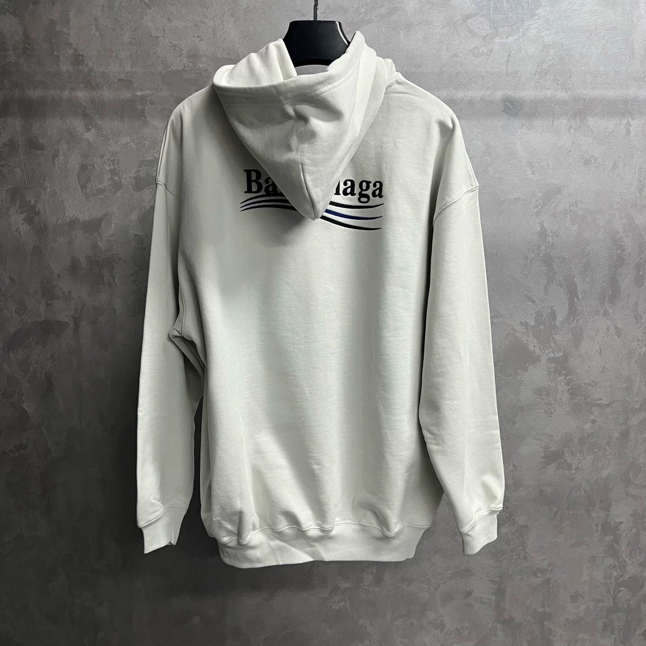 Balenciaga Balenciaga White Logo Embroidered Hoodie Size US S / EU 44-46 / 1 - 5 Thumbnail