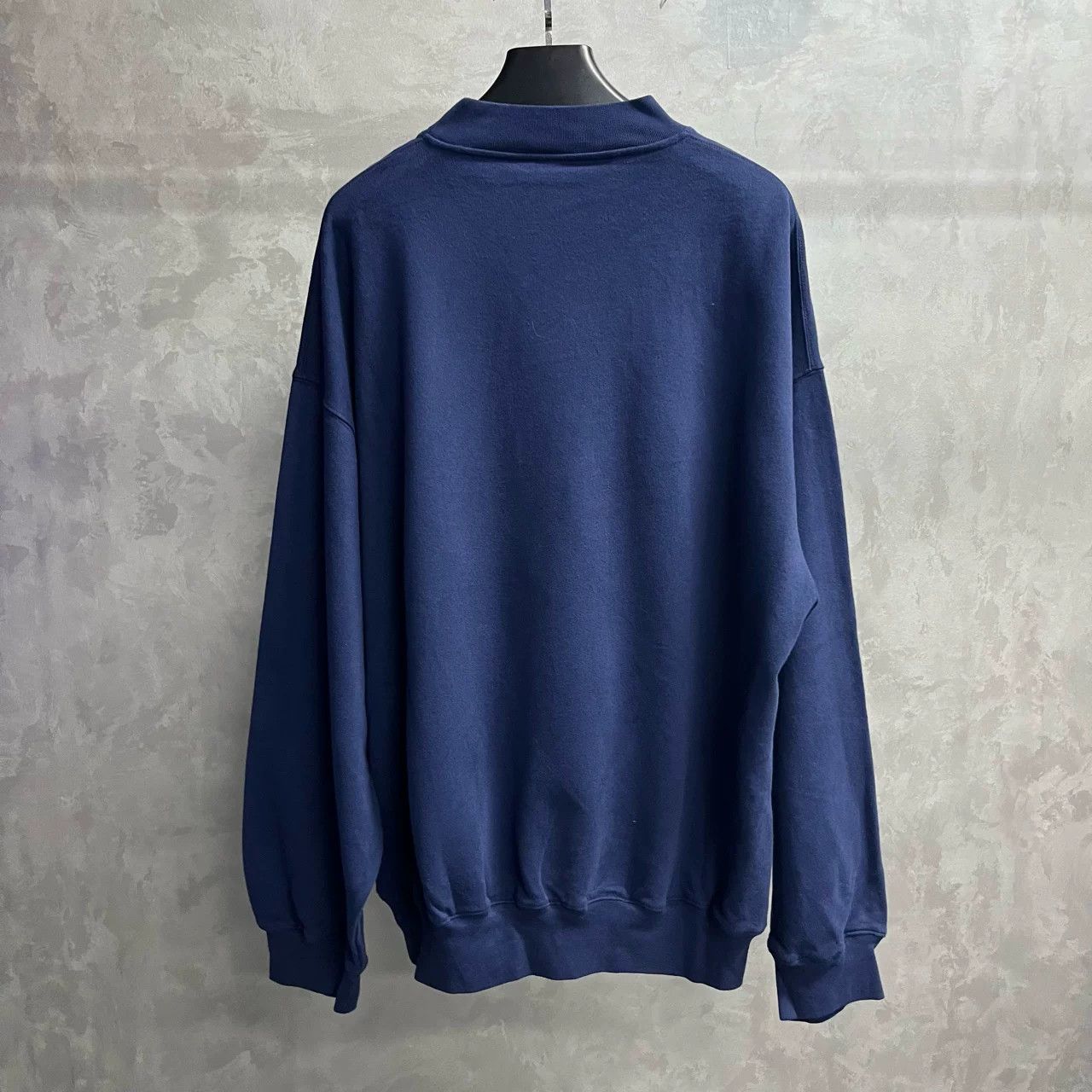 Balenciaga Balenciaga Blue Embroidered Logo Crewneck Size US M / EU 48-50 / 2 - 6 Thumbnail