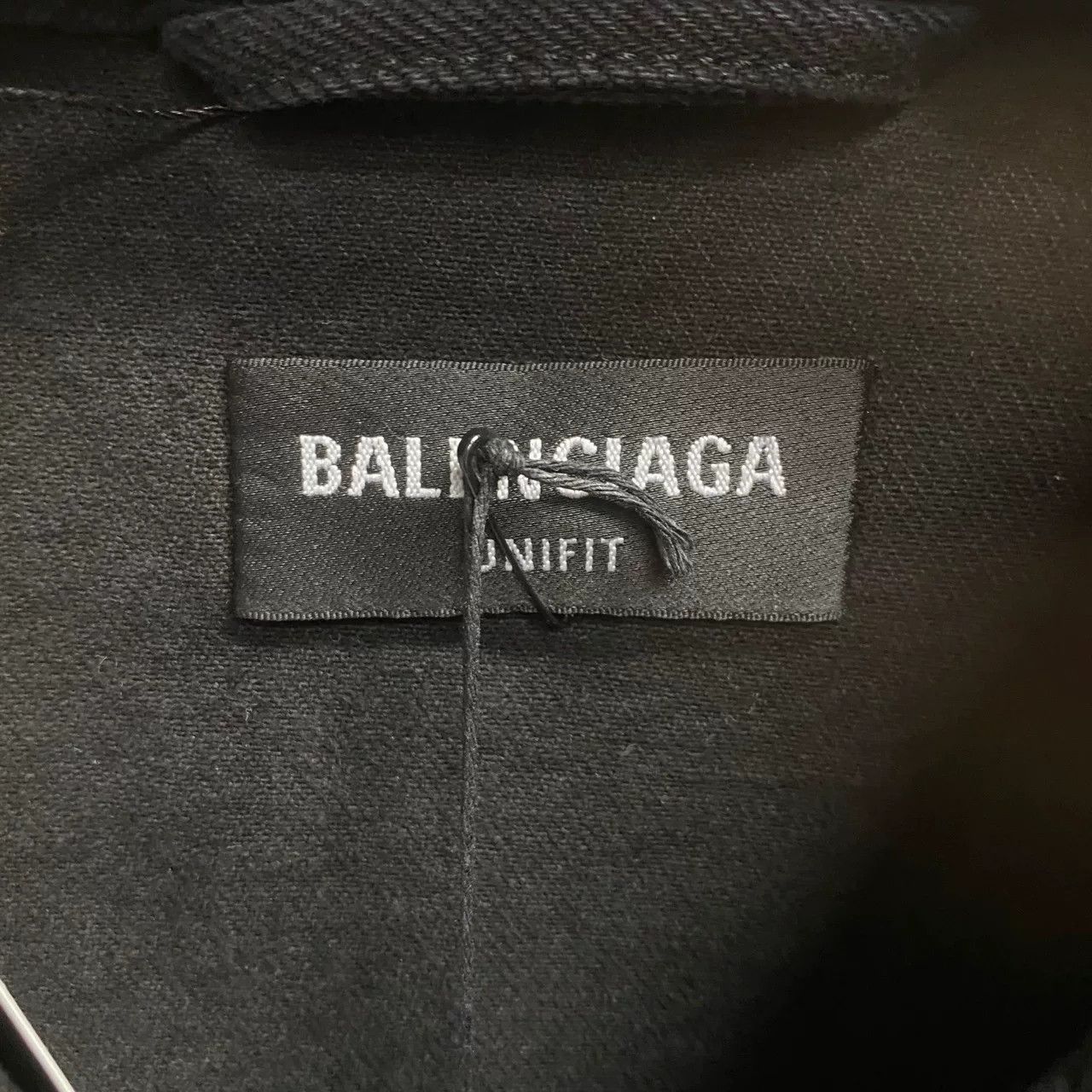 Balenciaga Balenciaga Black Green Logo Denim Jacket Size US M / EU 48-50 / 2 - 3 Thumbnail