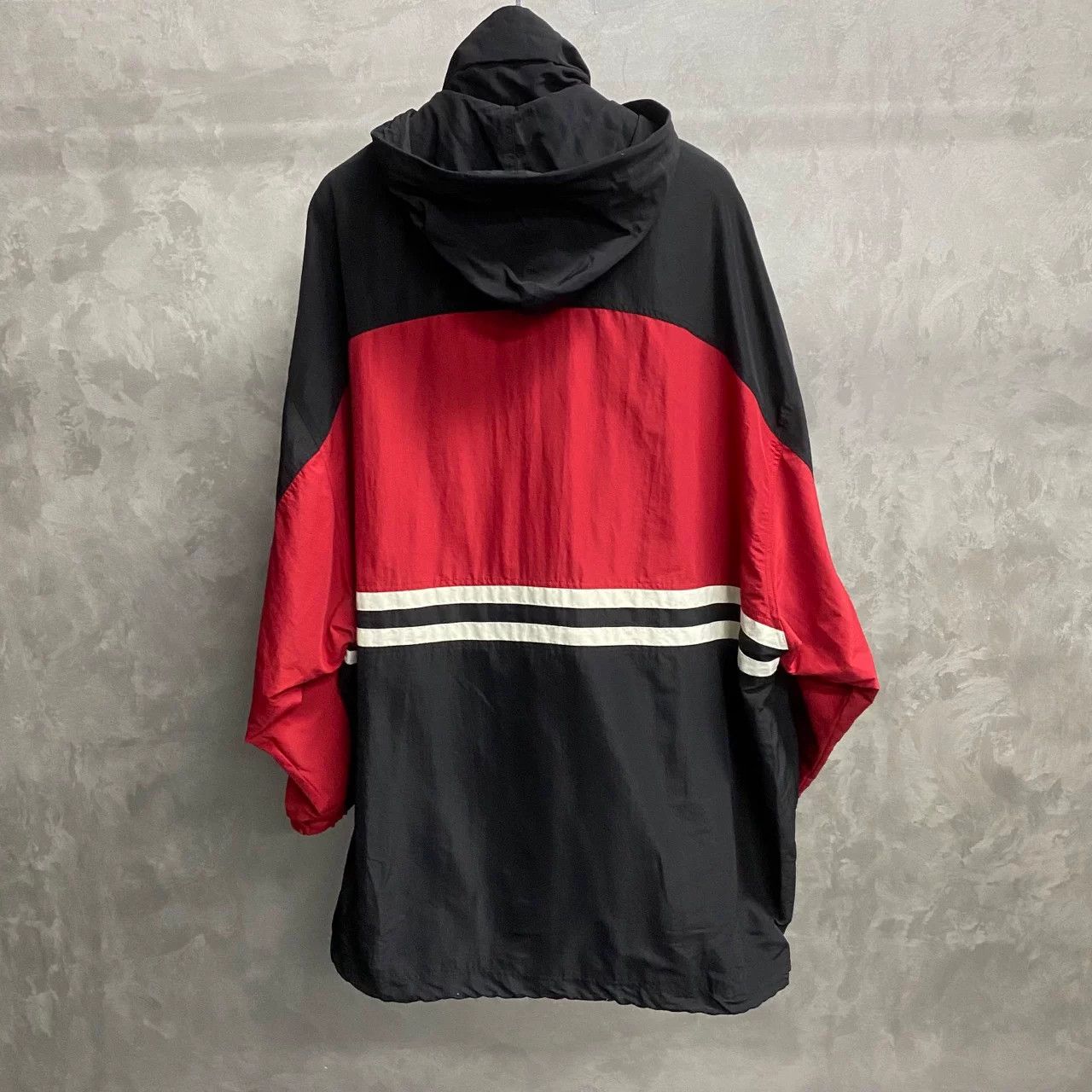 Balenciaga Balenciaga Black Red Colorblock Embroidered Jacket Size US M / EU 48-50 / 2 - 2 Thumbnail