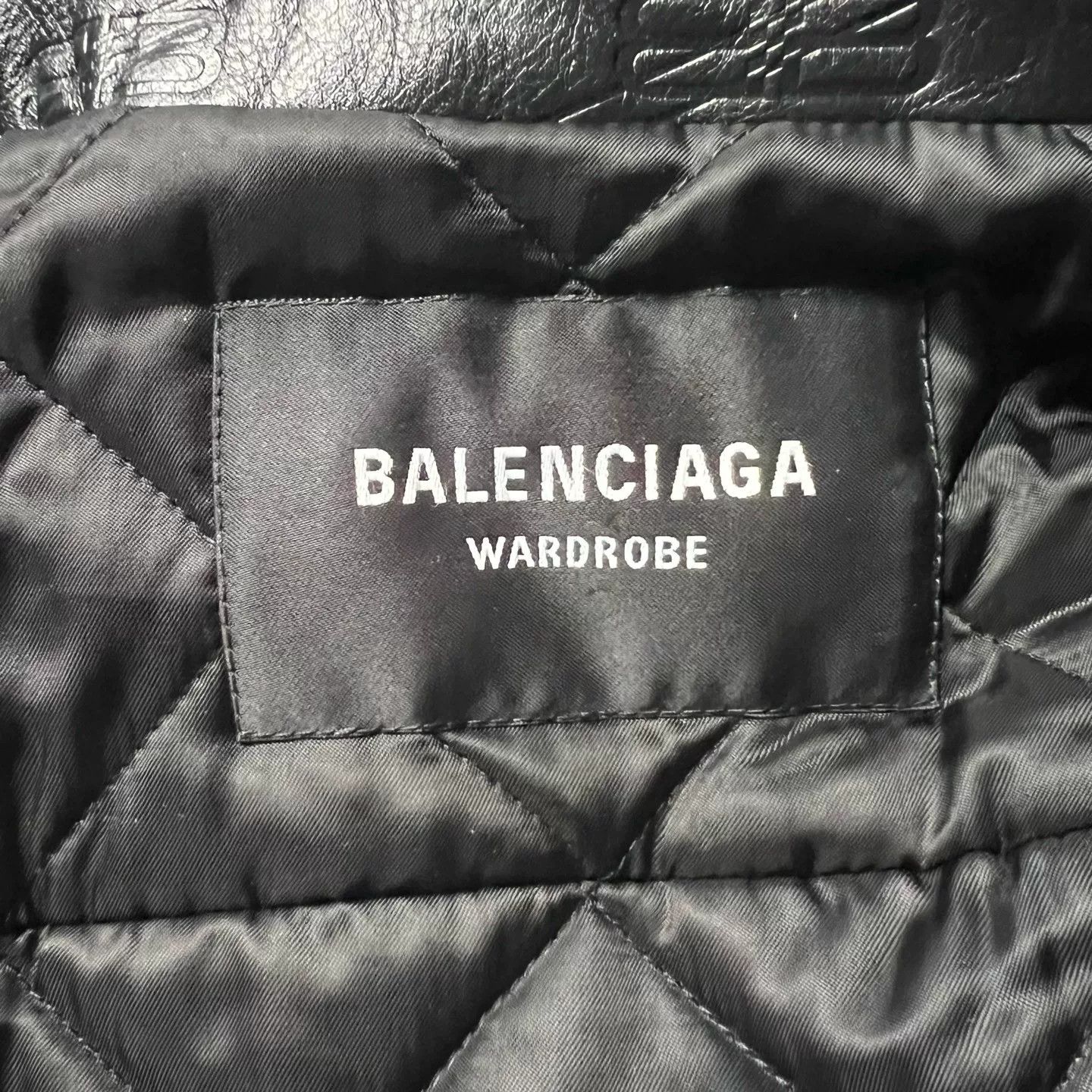 Balenciaga Balenciaga Black Logo Leather Jacket Size US S / EU 44-46 / 1 - 5 Thumbnail