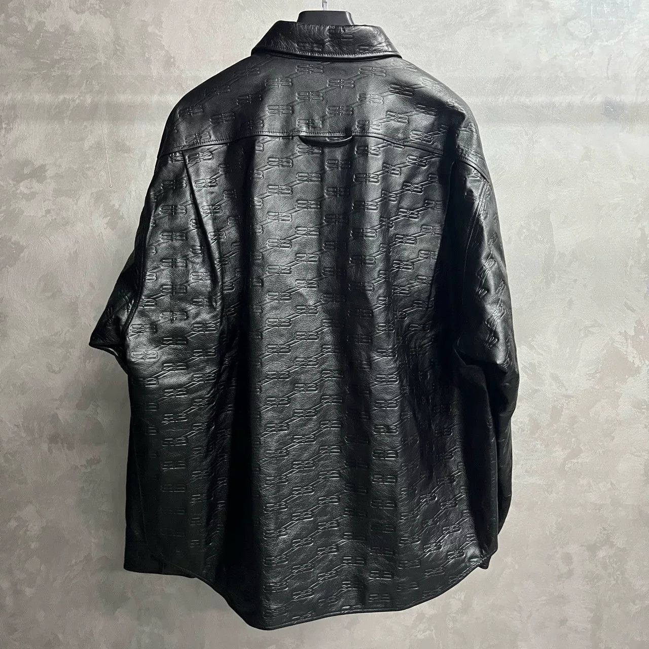 Balenciaga Balenciaga Black Logo Leather Jacket Size US S / EU 44-46 / 1 - 4 Thumbnail