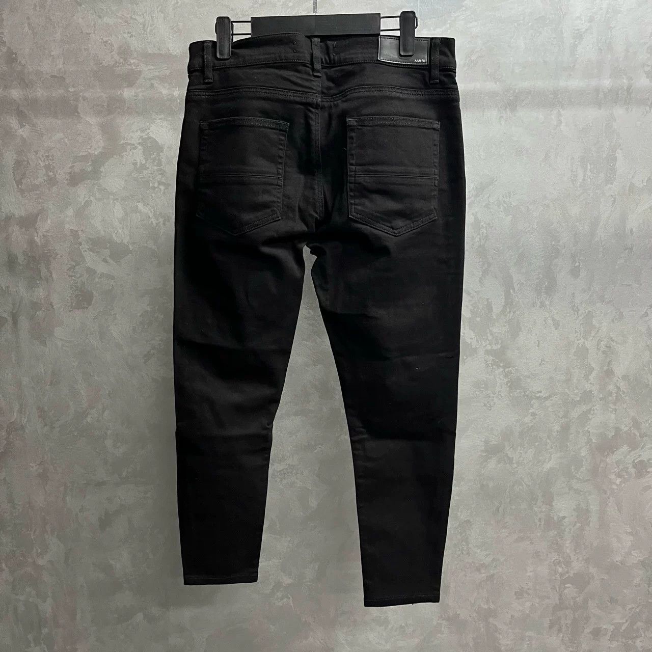 Amiri AMIRI Black Diamond-Encrusted Patchwork Jeans Size US 33 - 3 Thumbnail