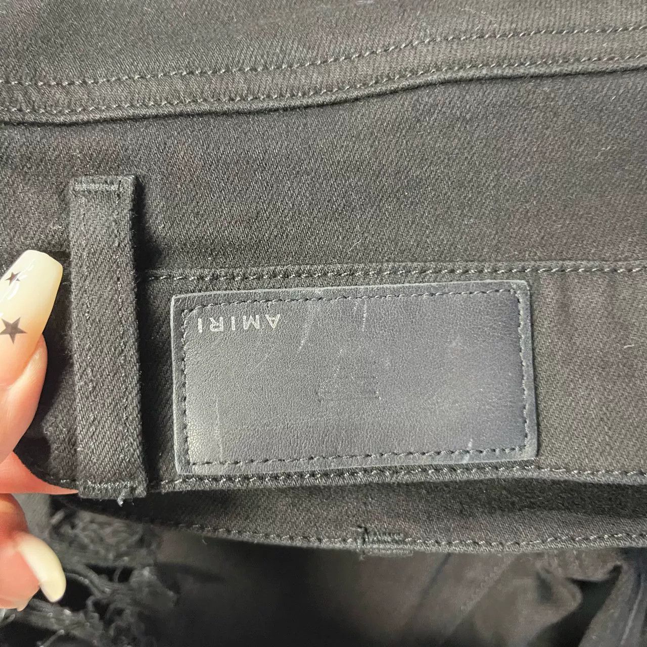 Amiri Amiri Black Distressed Patch Jeans Size US 32 / EU 48 - 4 Thumbnail