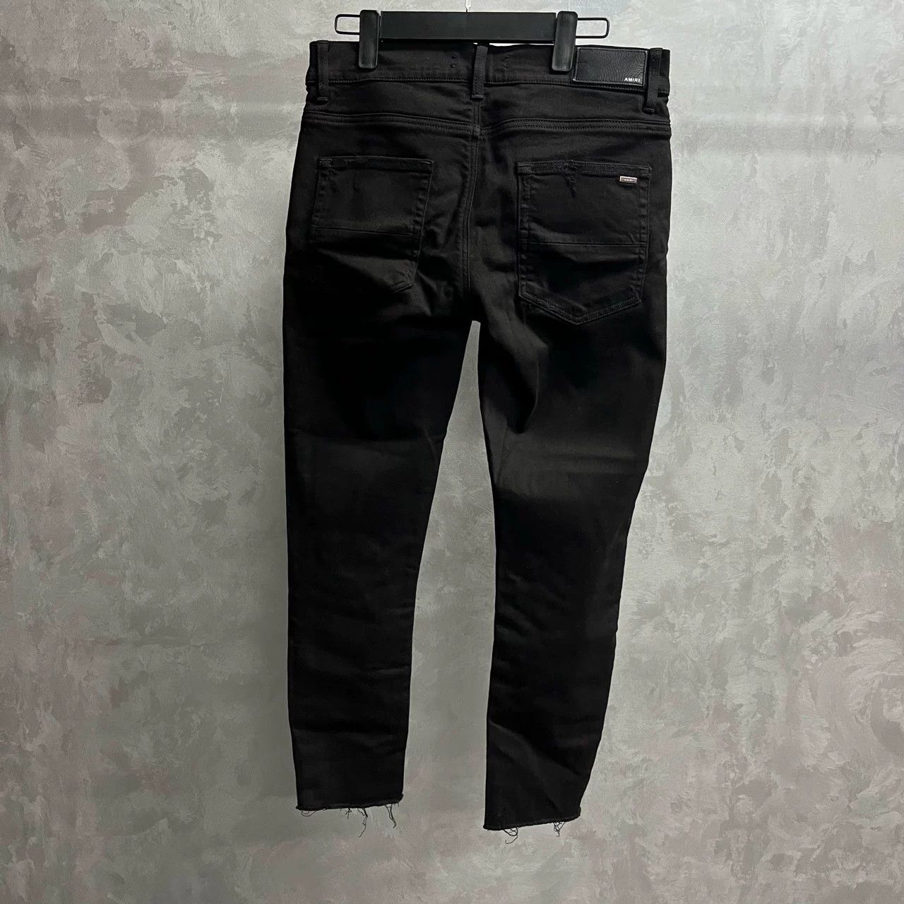 Amiri Amiri Black Distressed Patch Jeans Size US 32 / EU 48 - 2 Thumbnail