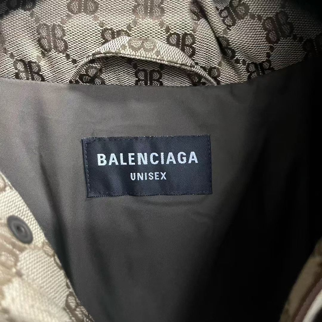 Balenciaga Balenciaga Khaki BB Logo Collaboration Jacket Size US M / EU 48-50 / 2 - 3 Thumbnail