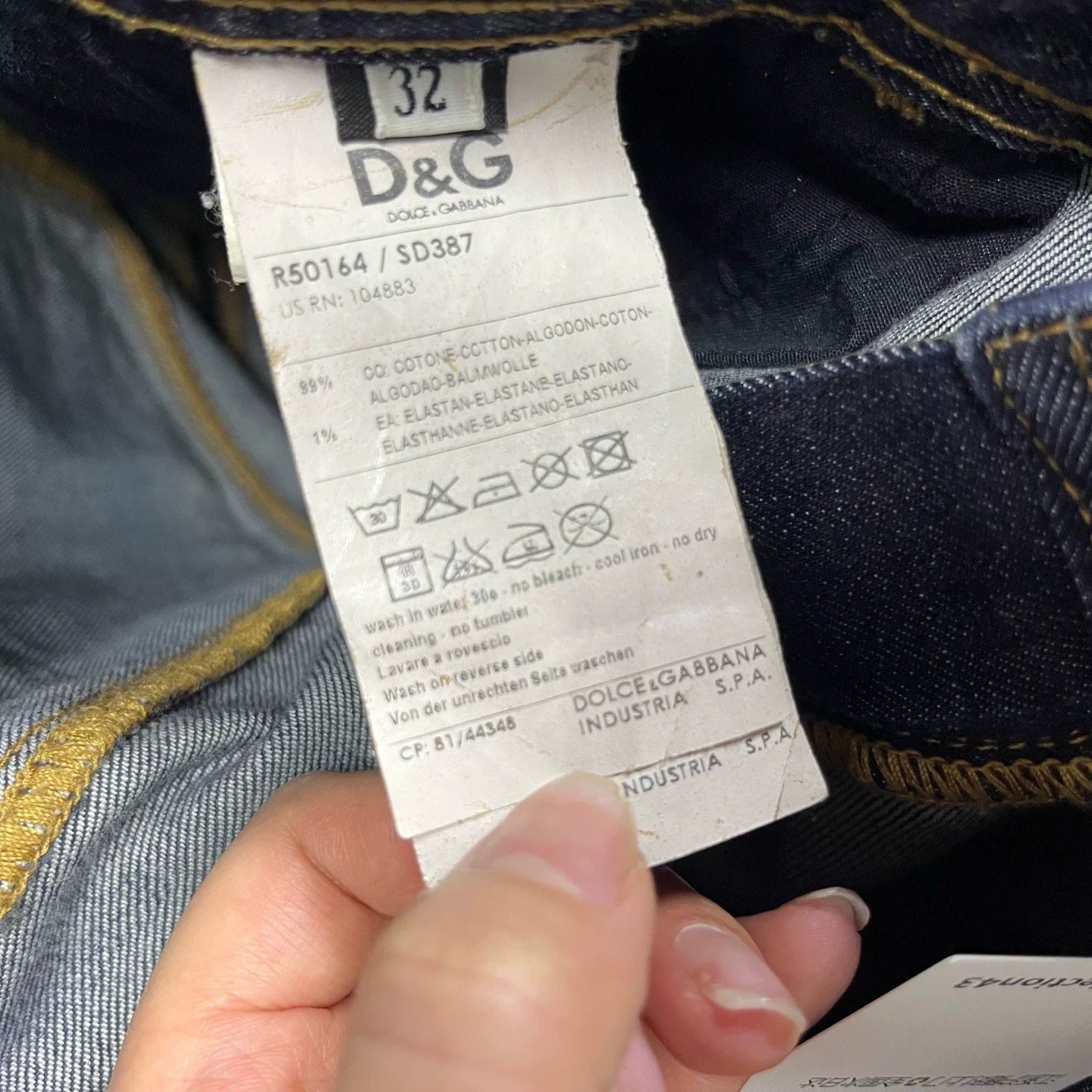 Dolce & Gabbana Dolce&Gabbana Dark Blue Straight Jeans Size US 32 / EU 48 - 3 Thumbnail