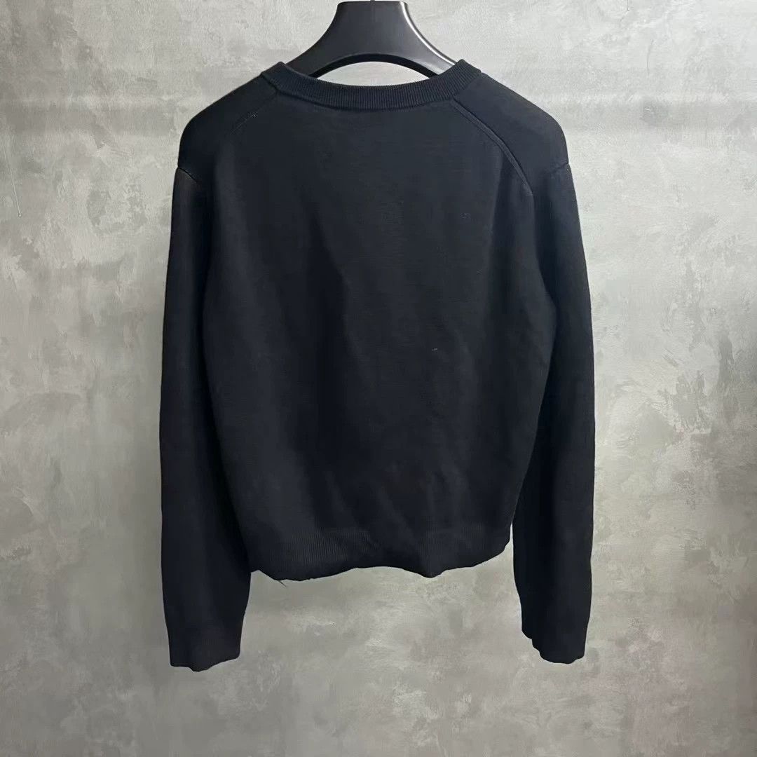 Gucci Gucci Black Wool Blend Jacquard Knit Sweater Size US XXL / EU 58 / 5 - 5 Thumbnail