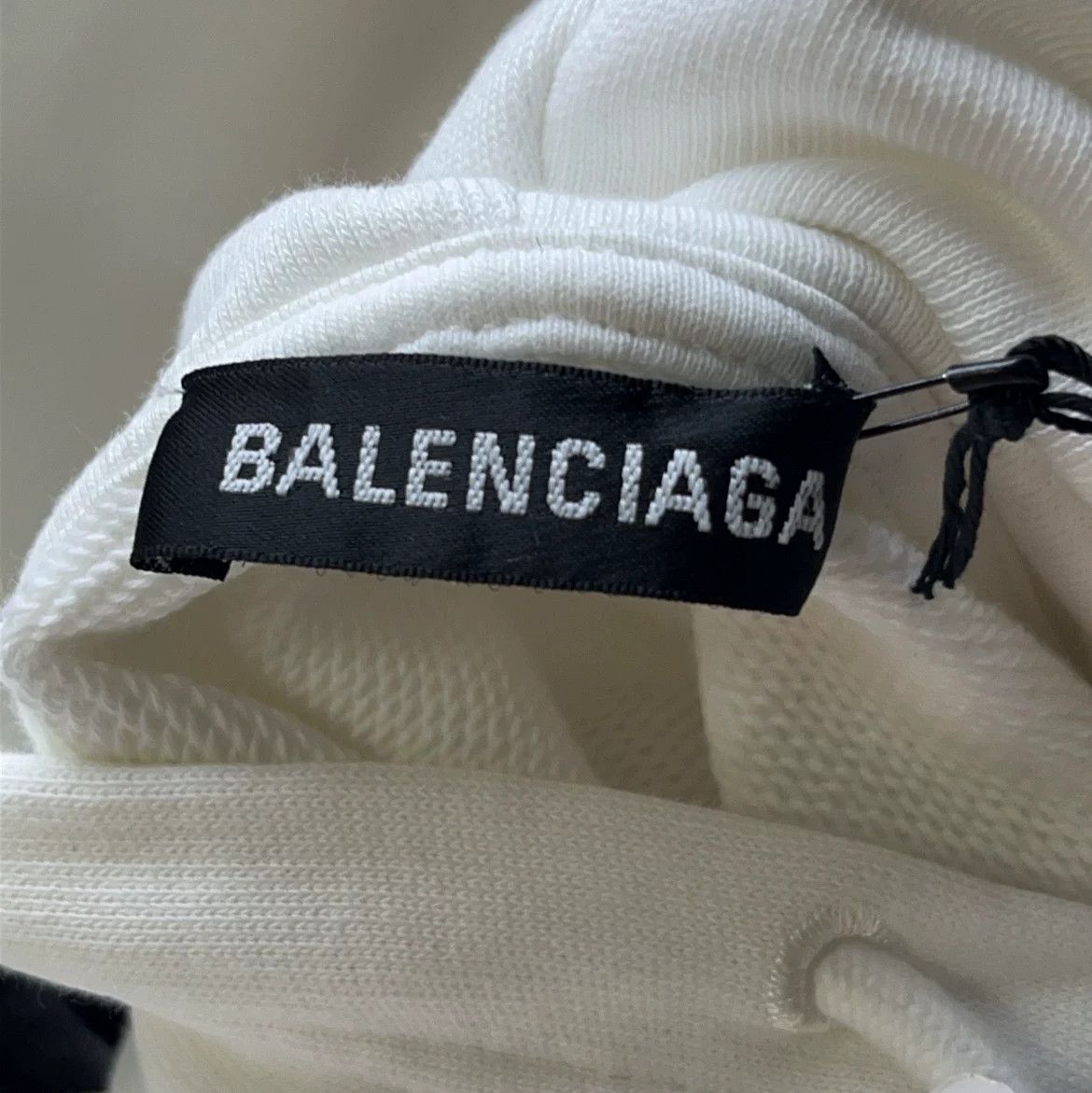 Balenciaga Balenciaga White Logo Print Hoodie Size US XS / EU 42 / 0 - 5 Thumbnail