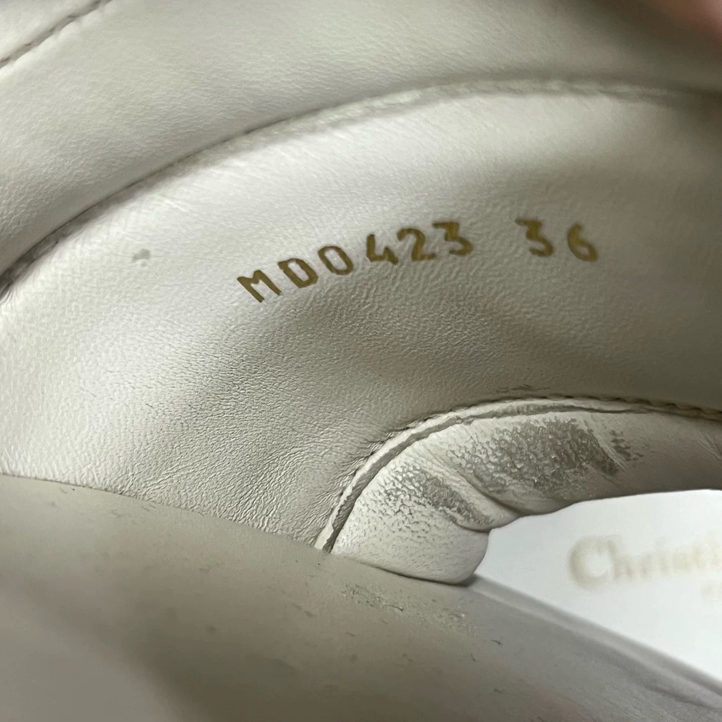 Dior Dior White Logo Flat Slides Size US 5 / IT 35 - 5 Thumbnail