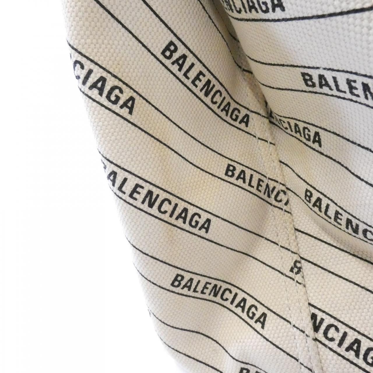 Balenciaga Balenciaga Balenciaga Navy Cabas Linen Canvas Tote Bag Textile Tote Bag 339933KMZAN DUTY FREE for USA Size ONE SIZE - 4 Thumbnail