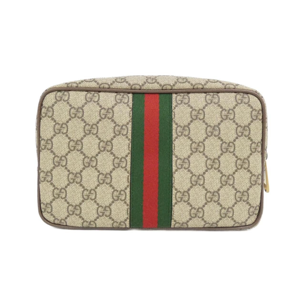 Gucci Gucci Gucci Savoy GG Supreme Canvas Pouch Textile Vanity Bag 76001996IWT DUTY FREE for USA Size ONE SIZE - 2 Thumbnail