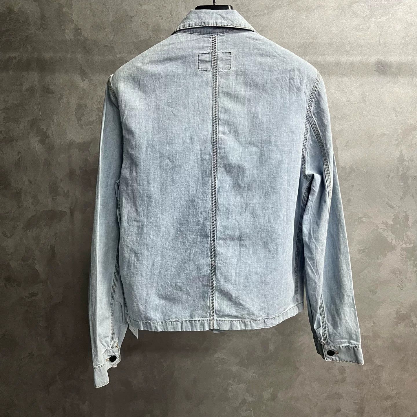 Prada Prada Light Blue Long-Sleeve Denim Jacket Size US L / EU 52-54 / 3 - 6 Thumbnail