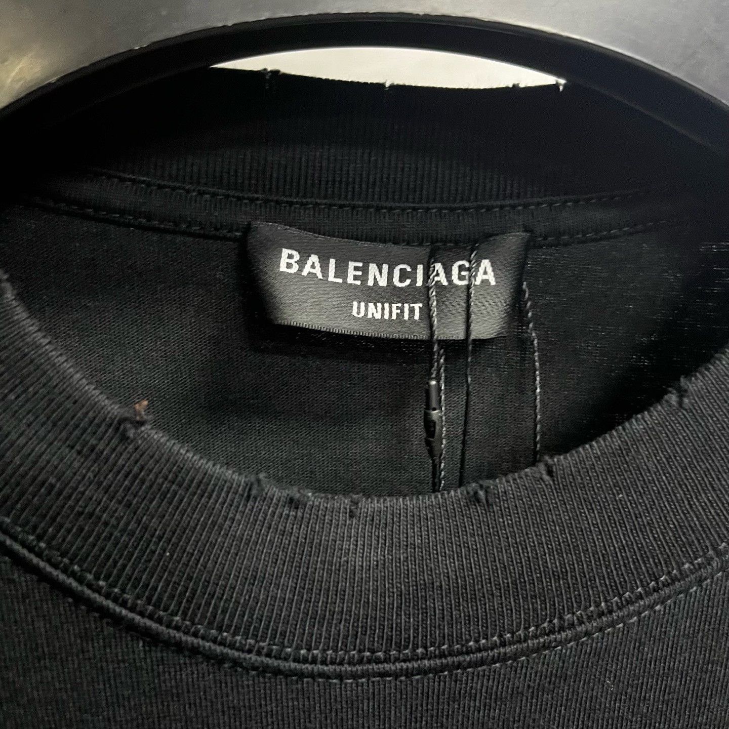 Balenciaga Balenciaga Black Letter Print Round Neck T-Shirt Size US S / EU 44-46 / 1 - 4 Thumbnail