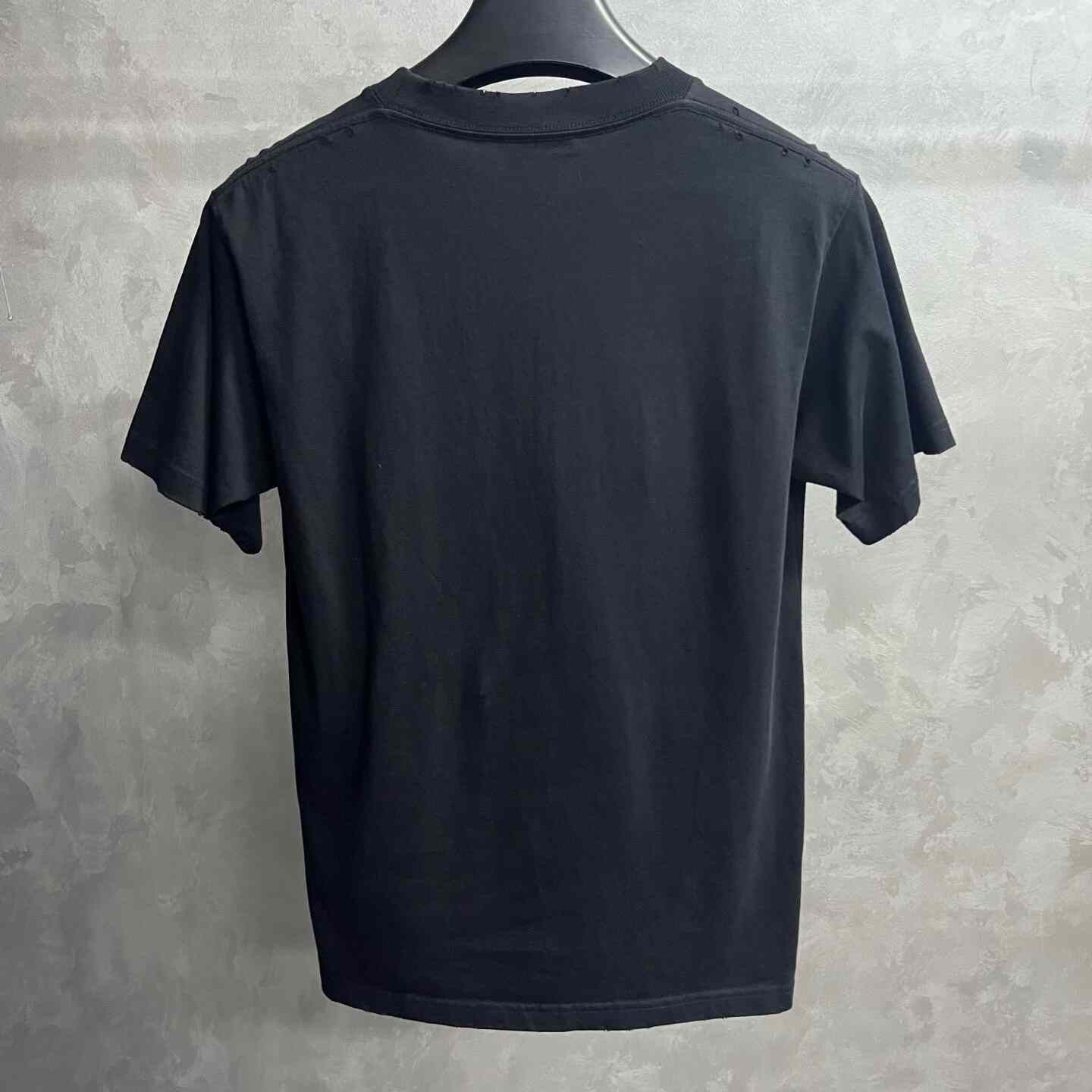 Balenciaga Balenciaga Black Letter Print Round Neck T-Shirt Size US S / EU 44-46 / 1 - 5 Thumbnail