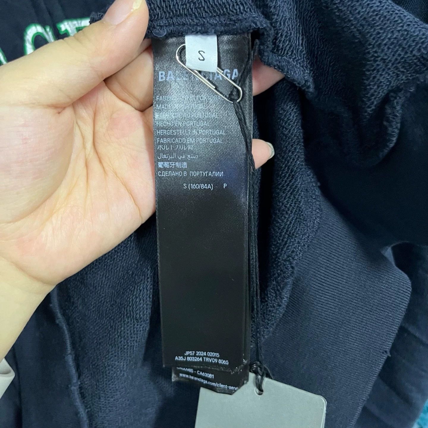 Balenciaga Balenciaga 2024 Blue Letter Print Zip Hoodie Size US M / EU 48-50 / 2 - 5 Thumbnail