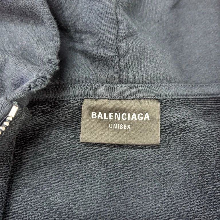 Balenciaga Balenciaga 2024 Blue Letter Print Zip Hoodie Size US M / EU 48-50 / 2 - 7 Thumbnail