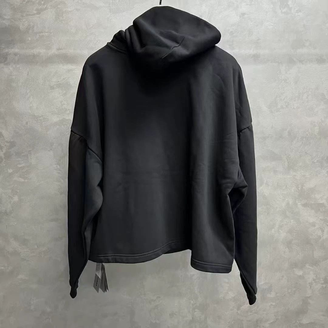 Balenciaga Balenciaga 24 Black Letter Print Cropped Hoodie Size US M / EU 48-50 / 2 - 8 Thumbnail