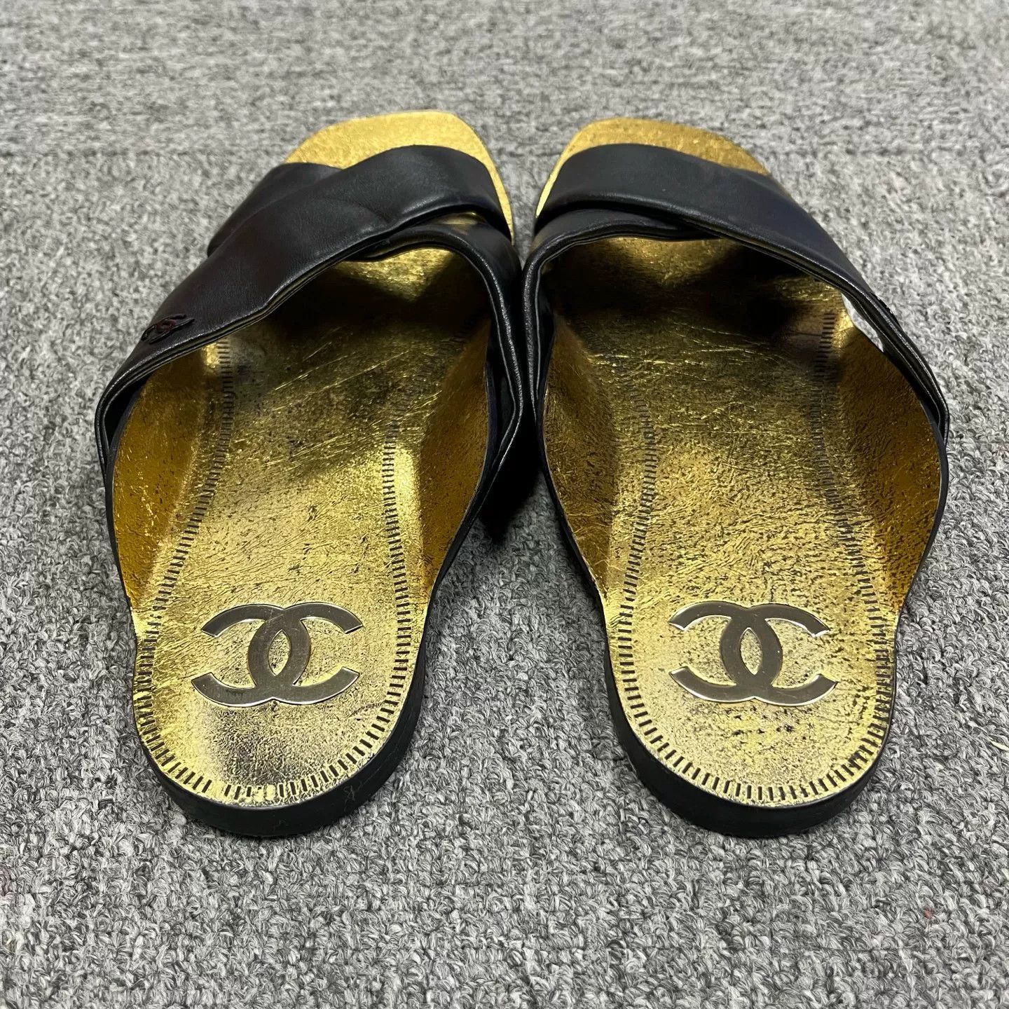 Chanel Chanel Colorblock Distressed Strap Slippers Size US 8 / IT 38 - 3 Thumbnail