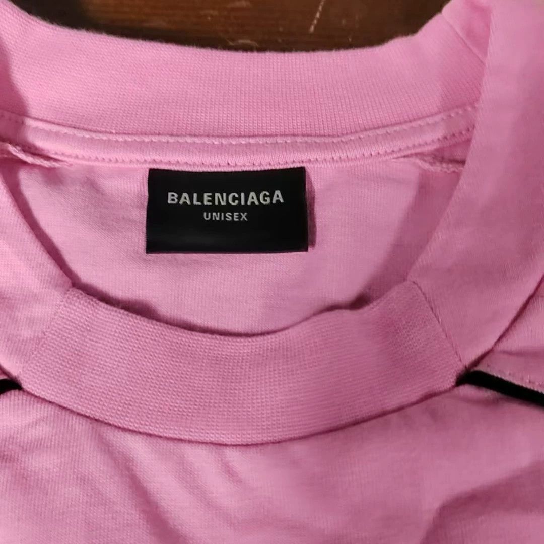 Balenciaga Balenciaga Pink Logo Print Short-Sleeve T-Shirt Size M / US 6-8 / IT 42-44 - 5 Thumbnail