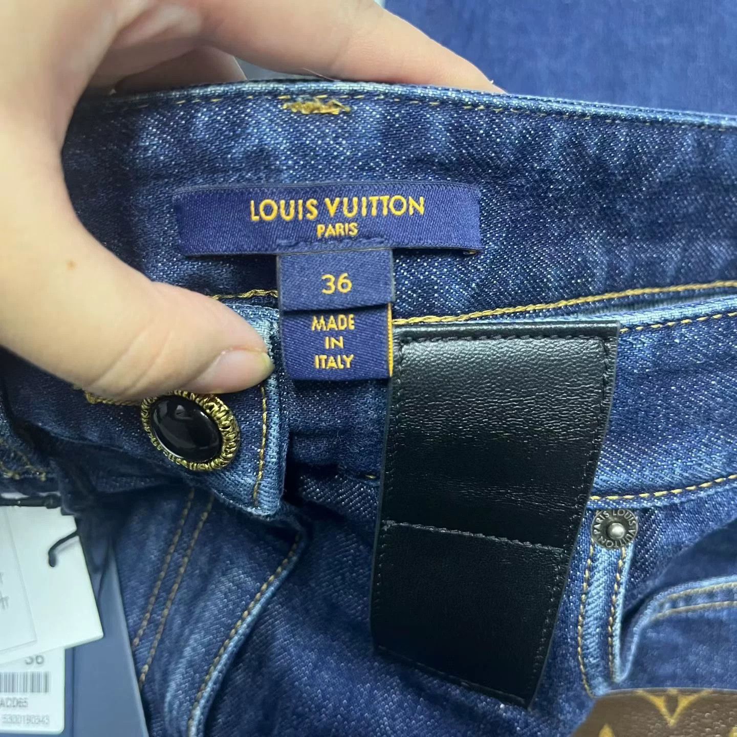 Louis Vuitton Louis Vuitton Blue Monogram Straight Jeans Size US 36 / EU 52 - 3 Thumbnail