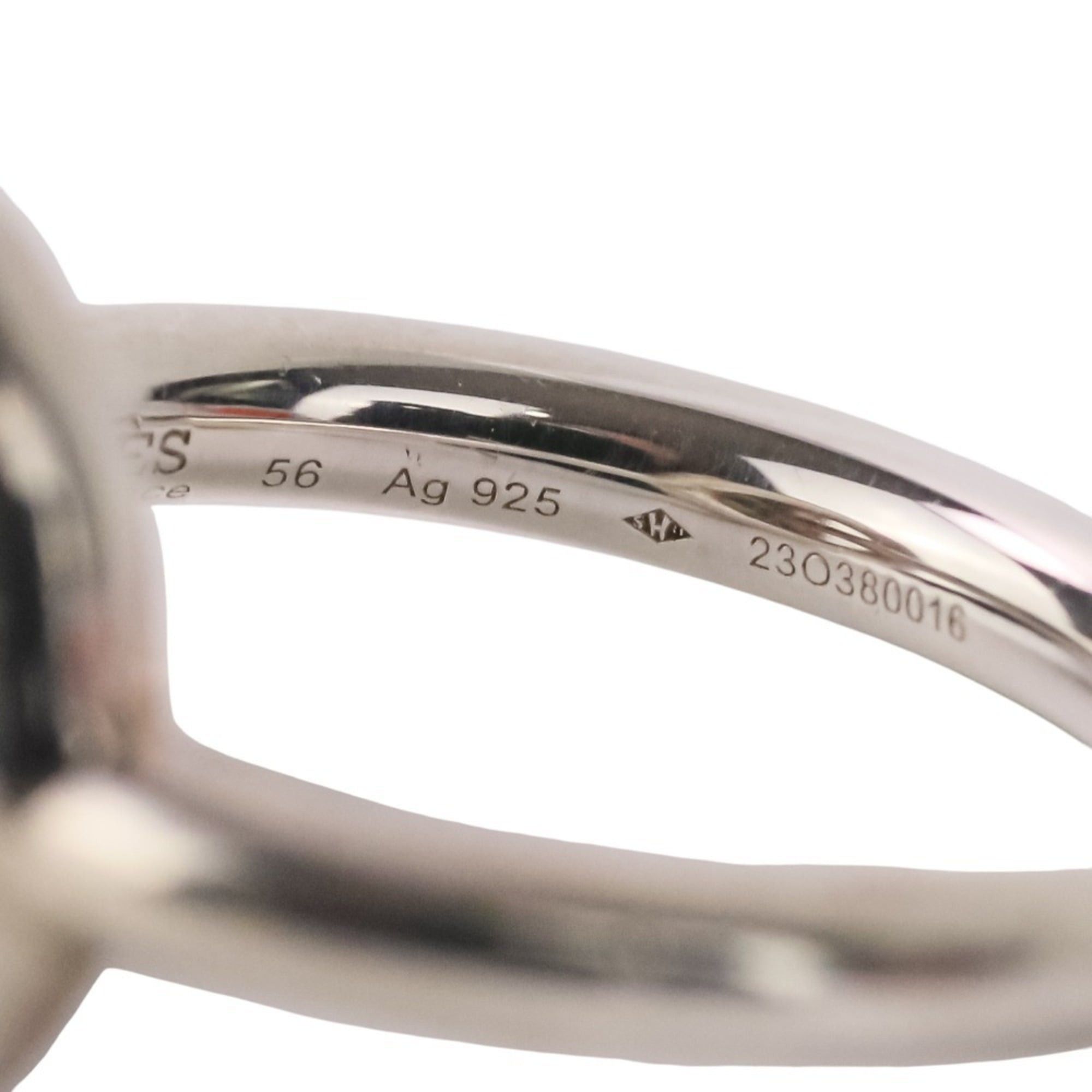 Hermes HERMES Echappé MM Ring, SV925, Size 56, Silver, Men's/Women's. Size ONE SIZE - 9 Thumbnail