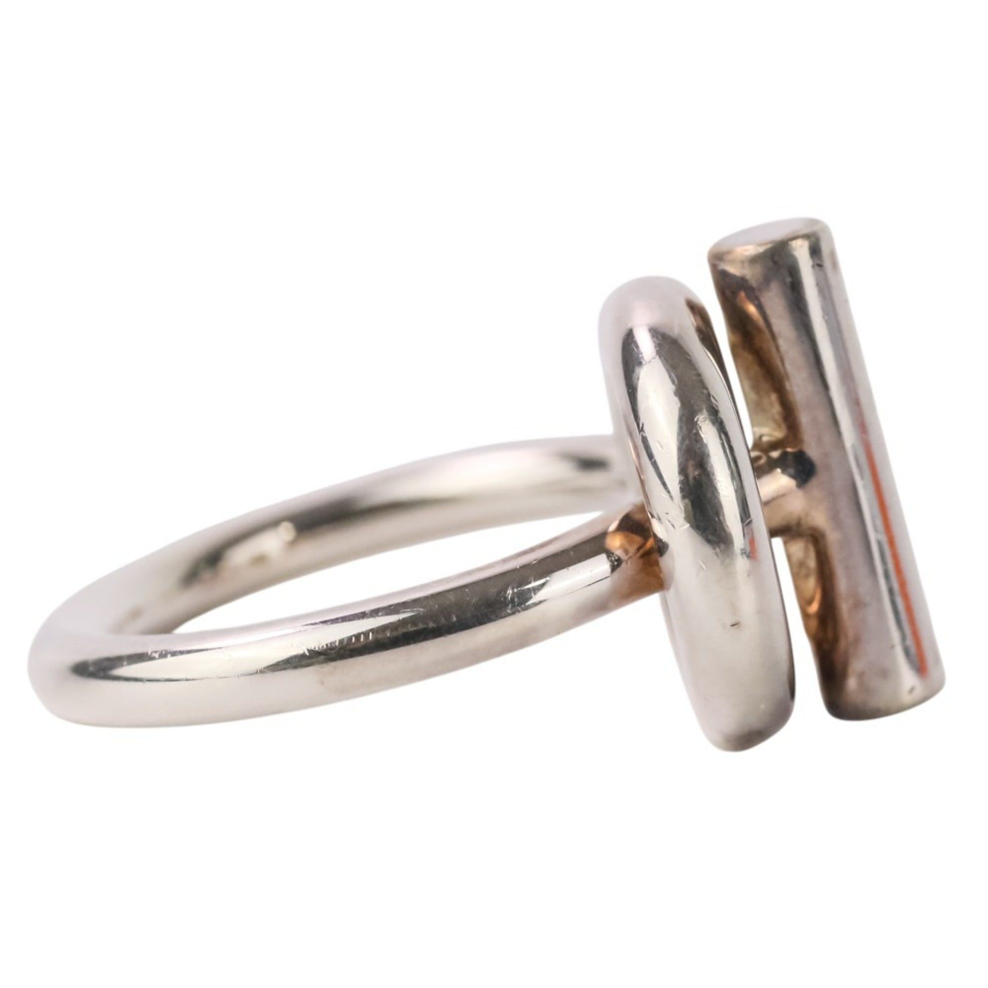 Hermes HERMES Echappé MM Ring, SV925, Size 56, Silver, Men's/Women's. Size ONE SIZE - 6 Thumbnail
