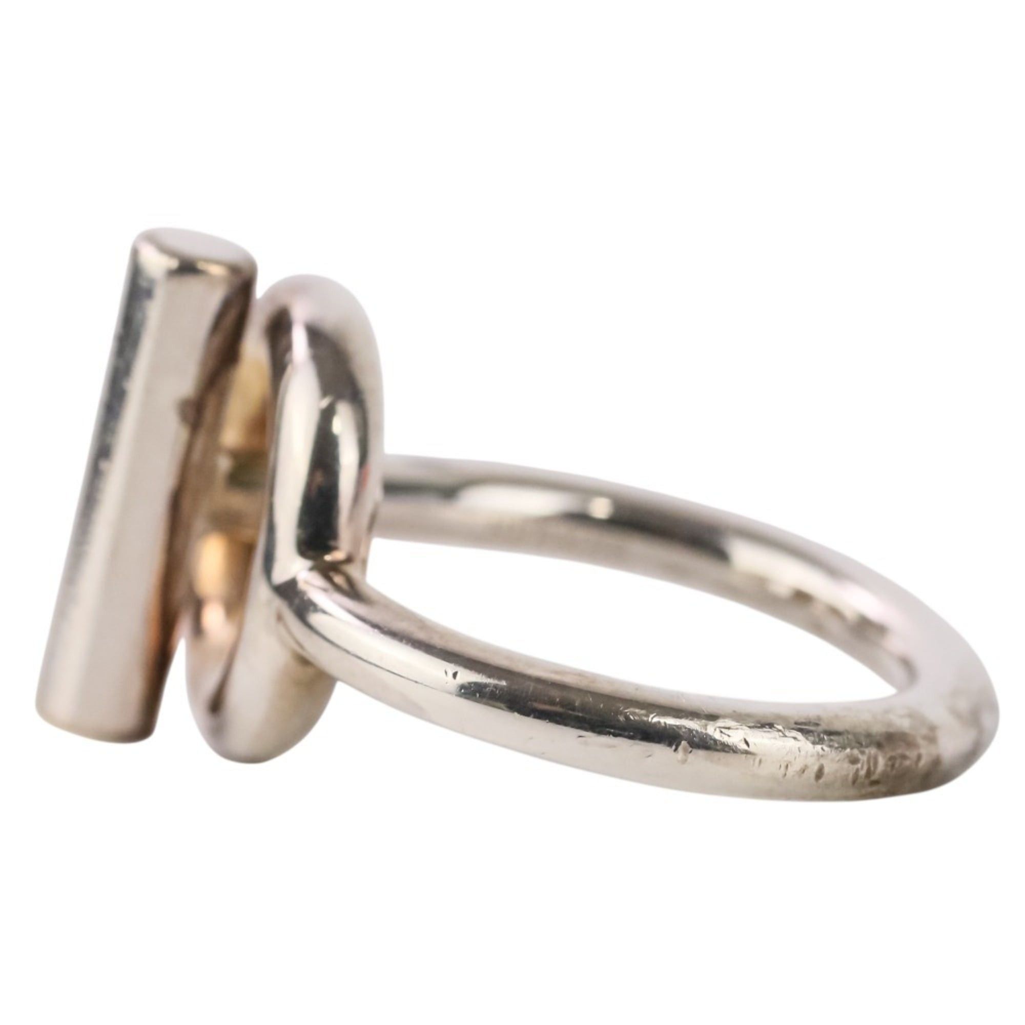 Hermes HERMES Echappé MM Ring, SV925, Size 56, Silver, Men's/Women's. Size ONE SIZE - 4 Thumbnail