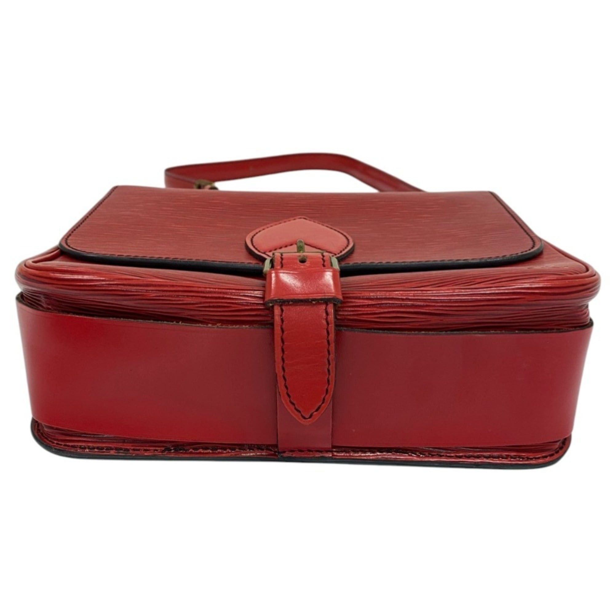 Louis Vuitton Louis Vuitton Cartouchiere MM Epi Leather Shoulder Bag M52247 Red Women's Size ONE SIZE - 8 Thumbnail