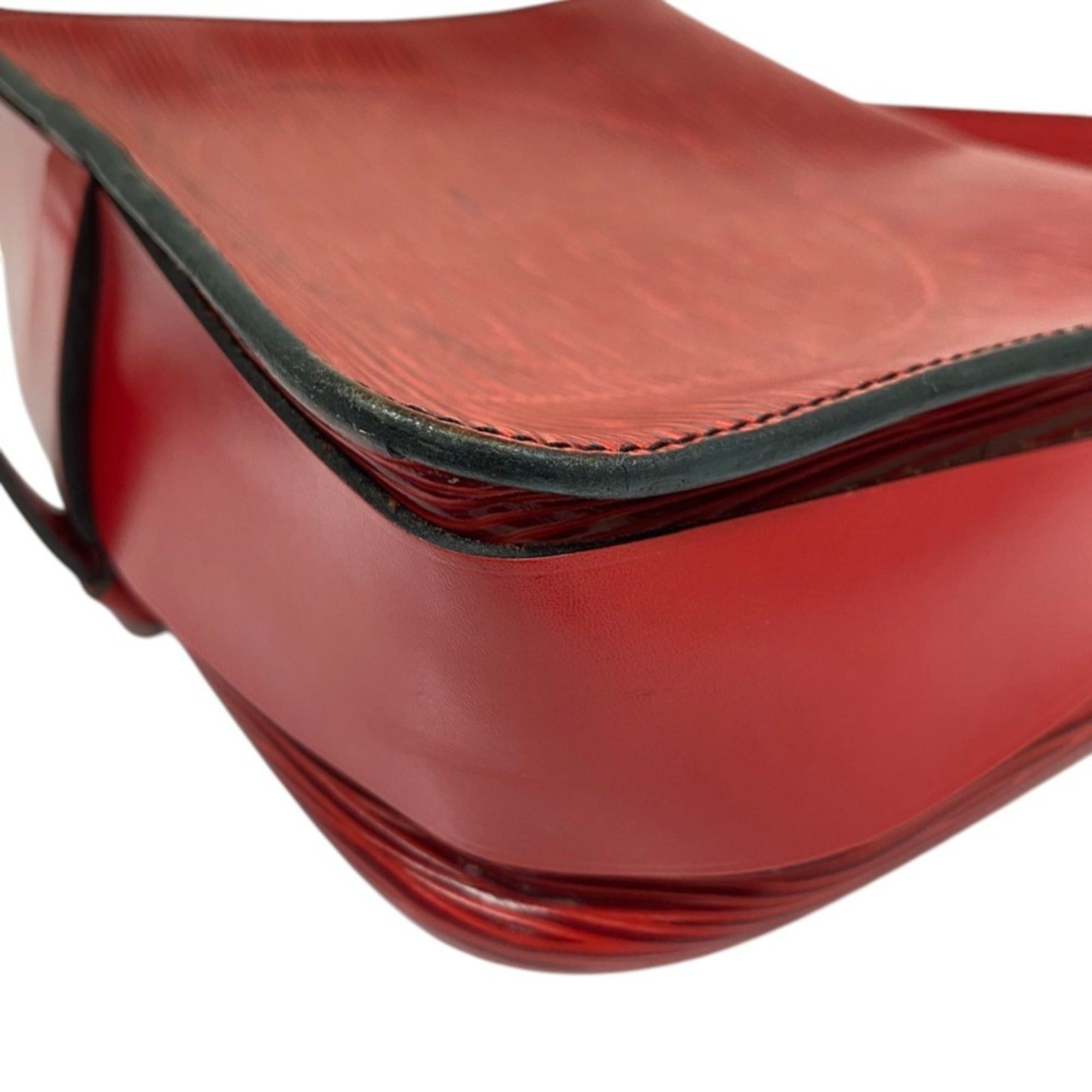 Louis Vuitton Louis Vuitton Cartouchiere MM Epi Leather Shoulder Bag M52247 Red Women's Size ONE SIZE - 10 Thumbnail