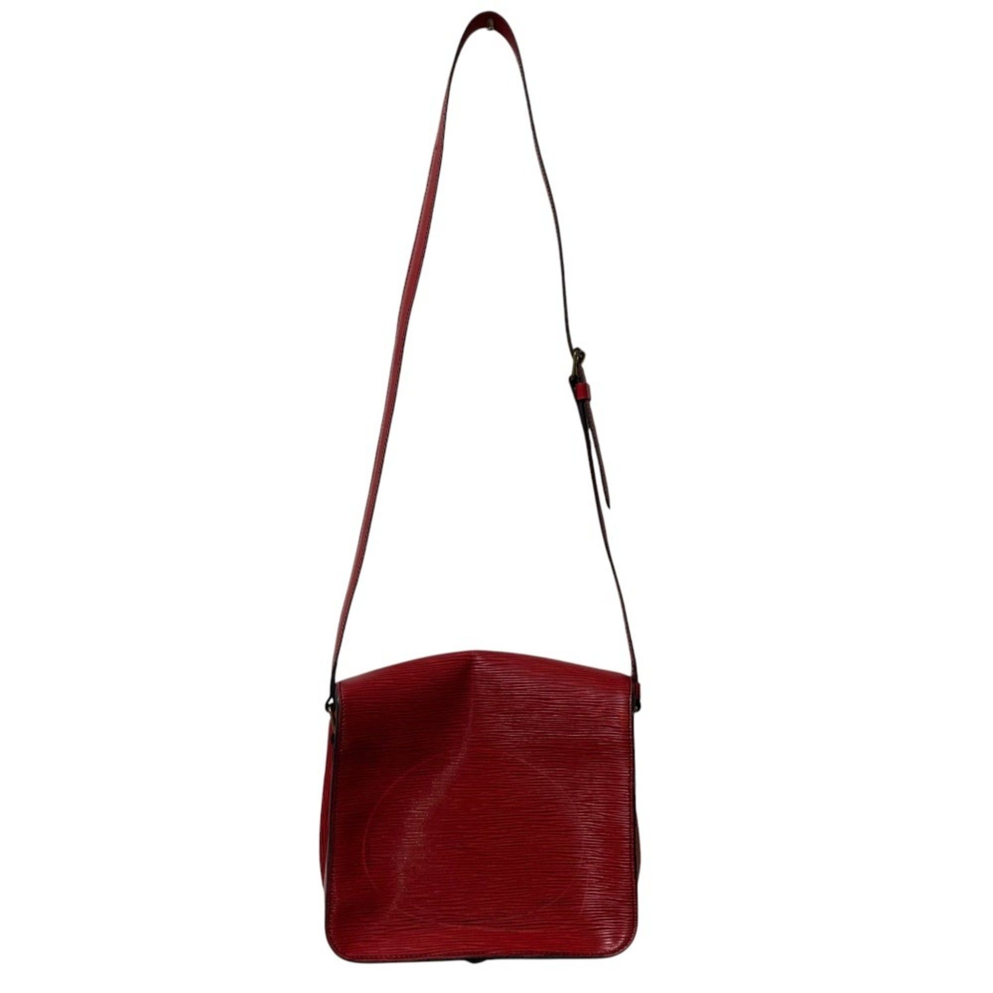 Louis Vuitton Louis Vuitton Cartouchiere MM Epi Leather Shoulder Bag M52247 Red Women's Size ONE SIZE - 6 Thumbnail