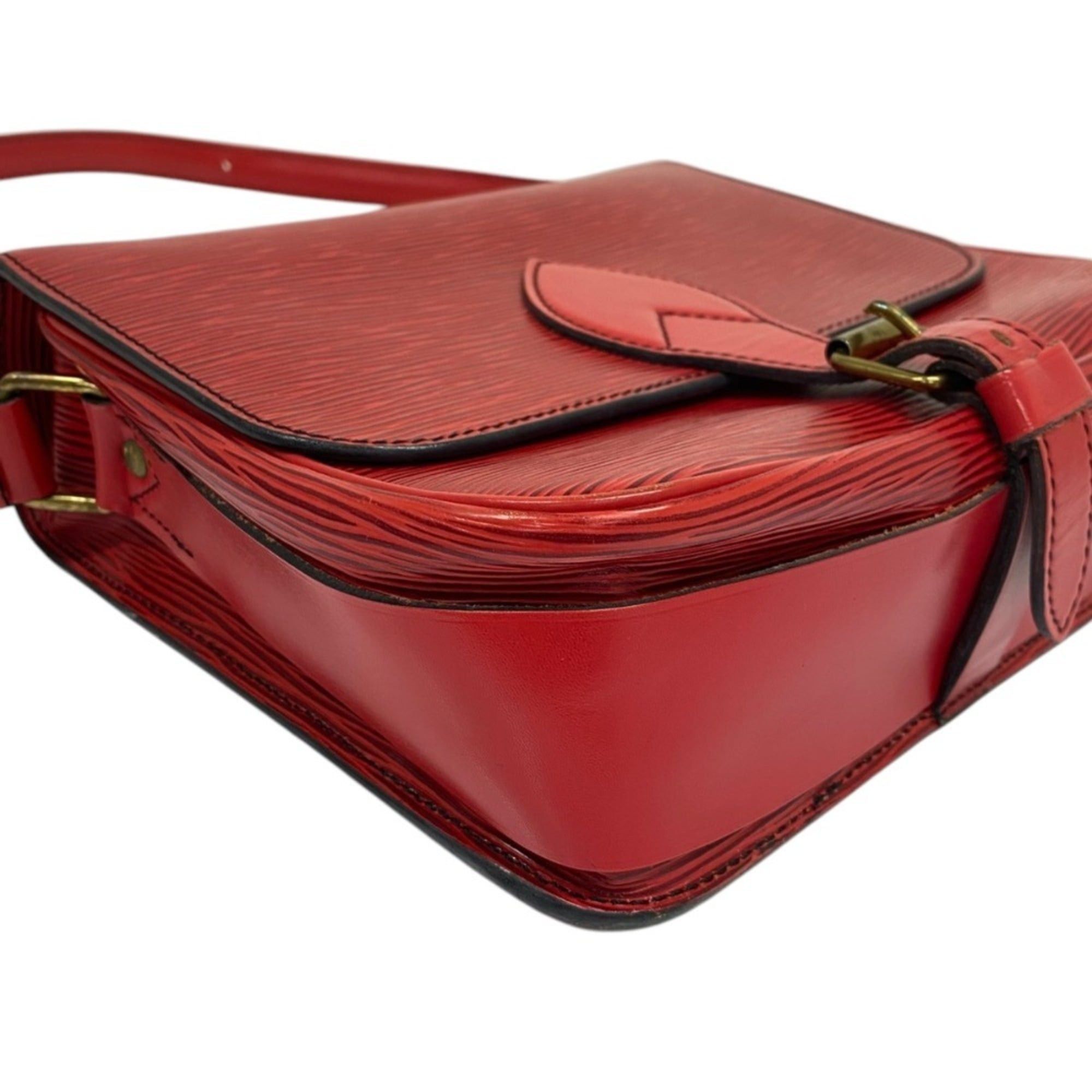 Louis Vuitton Louis Vuitton Cartouchiere MM Epi Leather Shoulder Bag M52247 Red Women's Size ONE SIZE - 11 Thumbnail