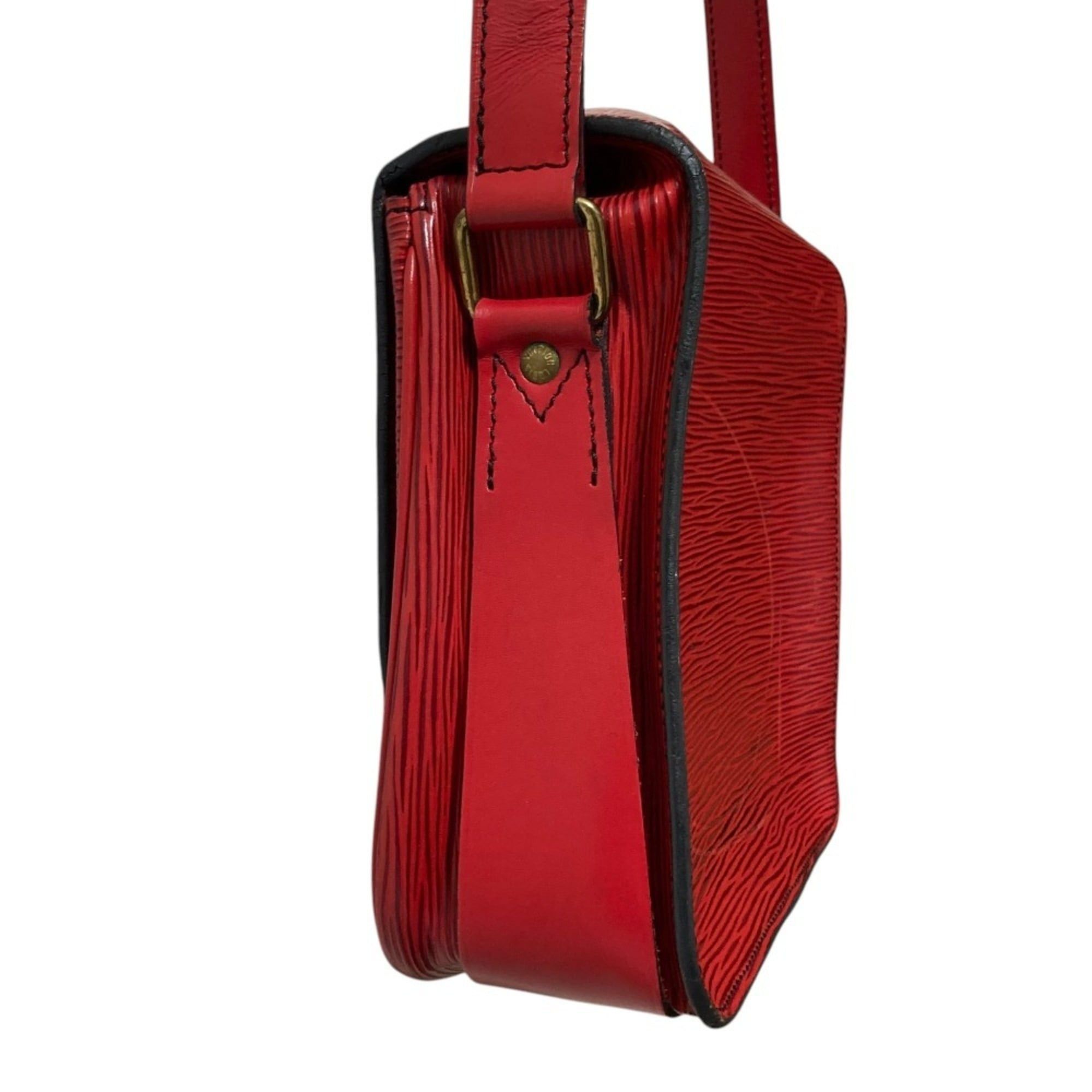 Louis Vuitton Louis Vuitton Cartouchiere MM Epi Leather Shoulder Bag M52247 Red Women's Size ONE SIZE - 4 Thumbnail