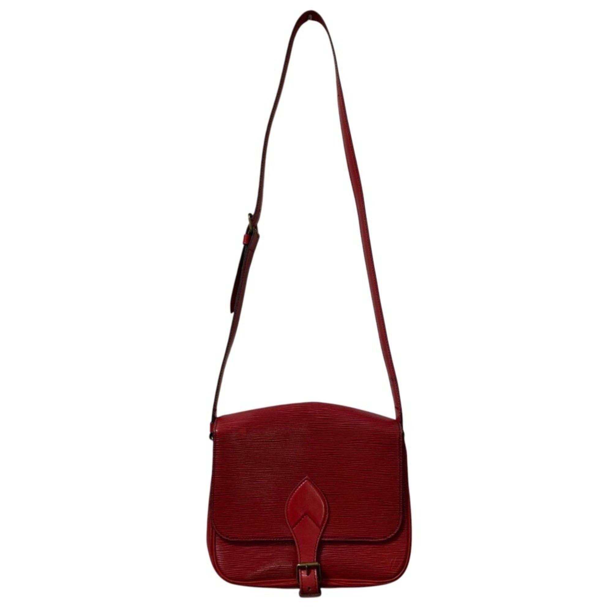 Louis Vuitton Louis Vuitton Cartouchiere MM Epi Leather Shoulder Bag M52247 Red Women's Size ONE SIZE - 5 Thumbnail