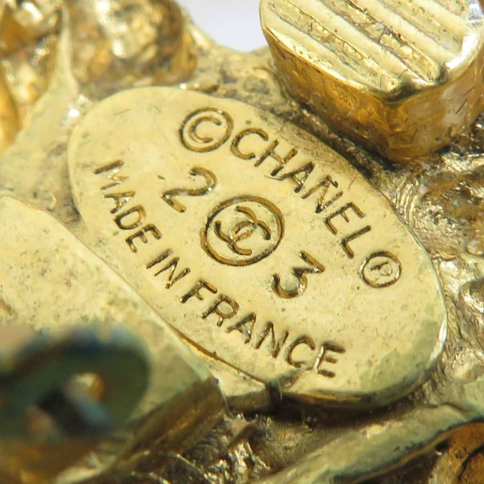 Chanel Chanel earrings, metal, gold, women's, free shipping, h32030a Size ONE SIZE - 9 Thumbnail