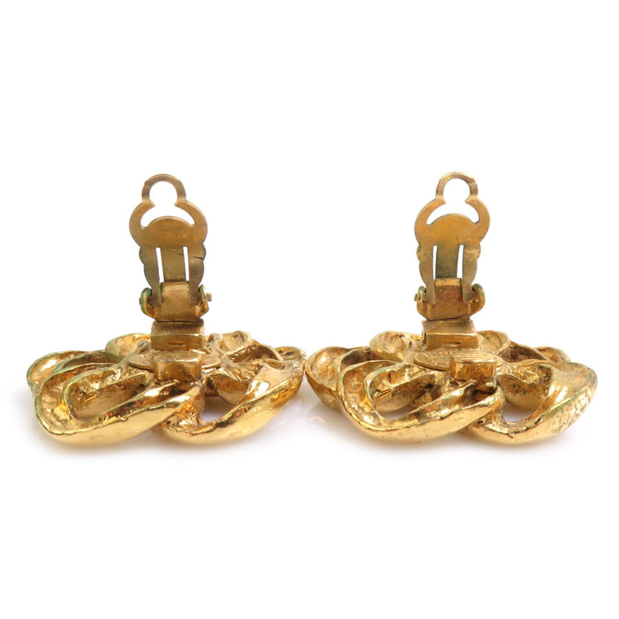 Chanel Chanel earrings, metal, gold, women's, free shipping, h32030a Size ONE SIZE - 7 Thumbnail
