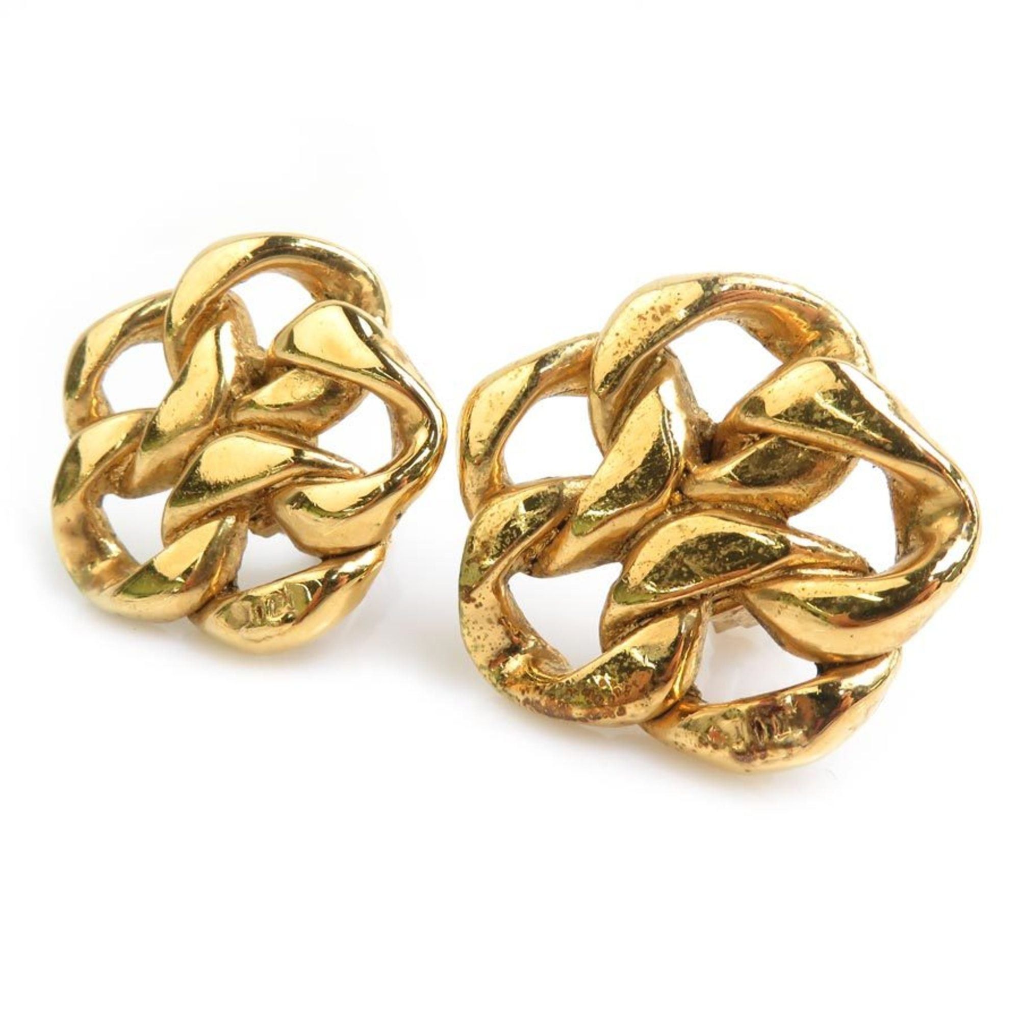 Chanel Chanel earrings, metal, gold, women's, free shipping, h32030a Size ONE SIZE - 2 Thumbnail
