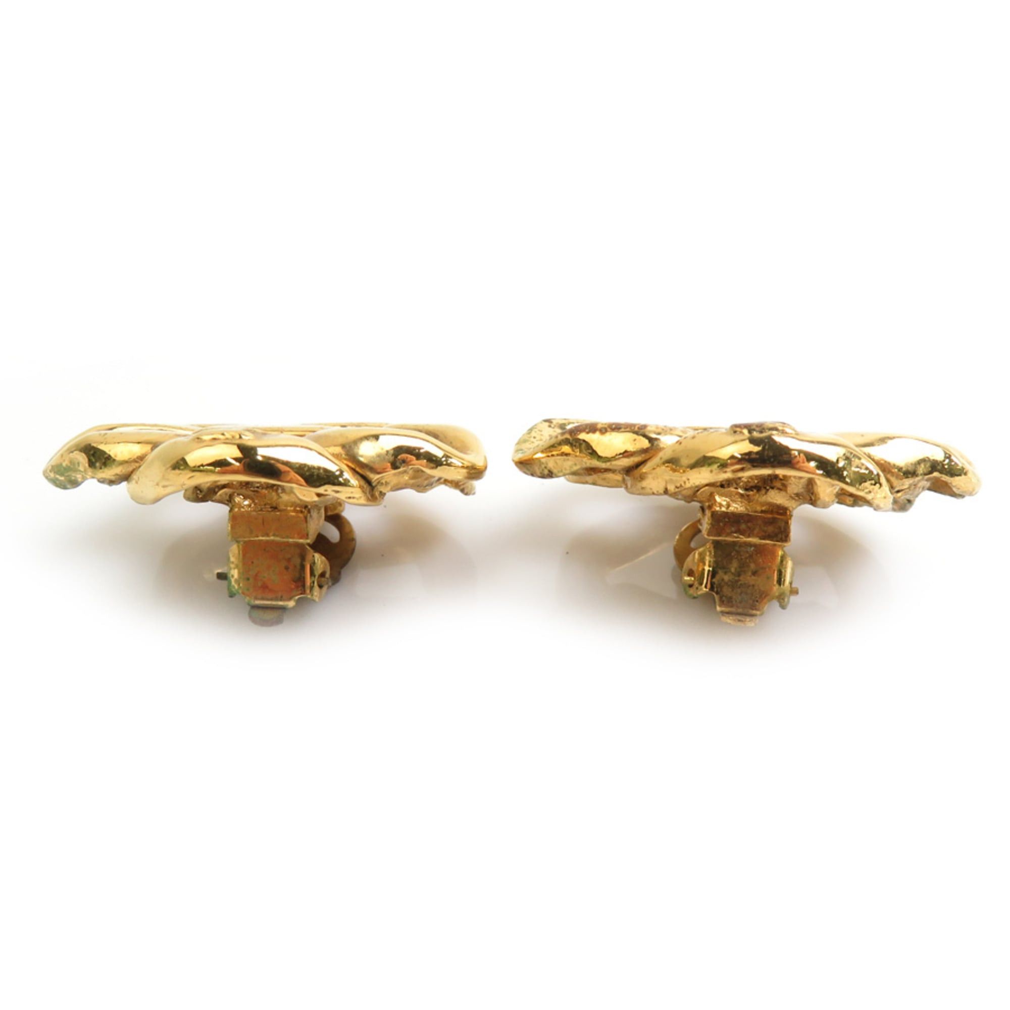 Chanel Chanel earrings, metal, gold, women's, free shipping, h32030a Size ONE SIZE - 4 Thumbnail