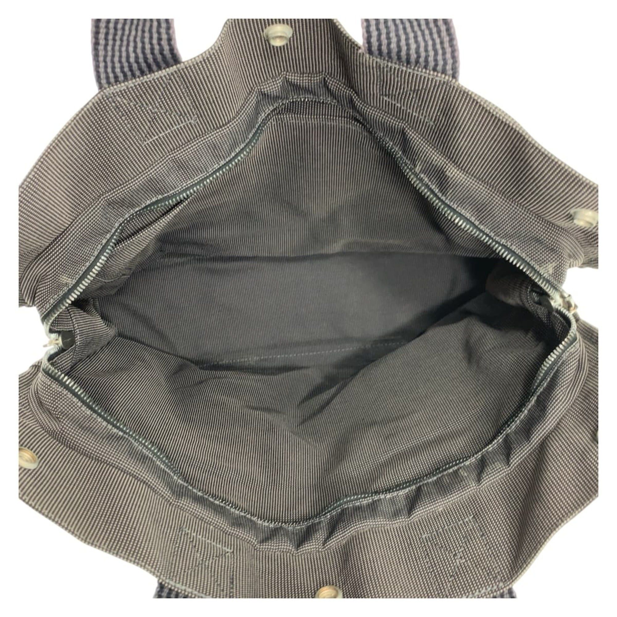 Hermes Hermes Herline MM Grey Silver Hardware Polyamide Polyester Tote Bag Handbag for Women Size ONE SIZE - 8 Thumbnail