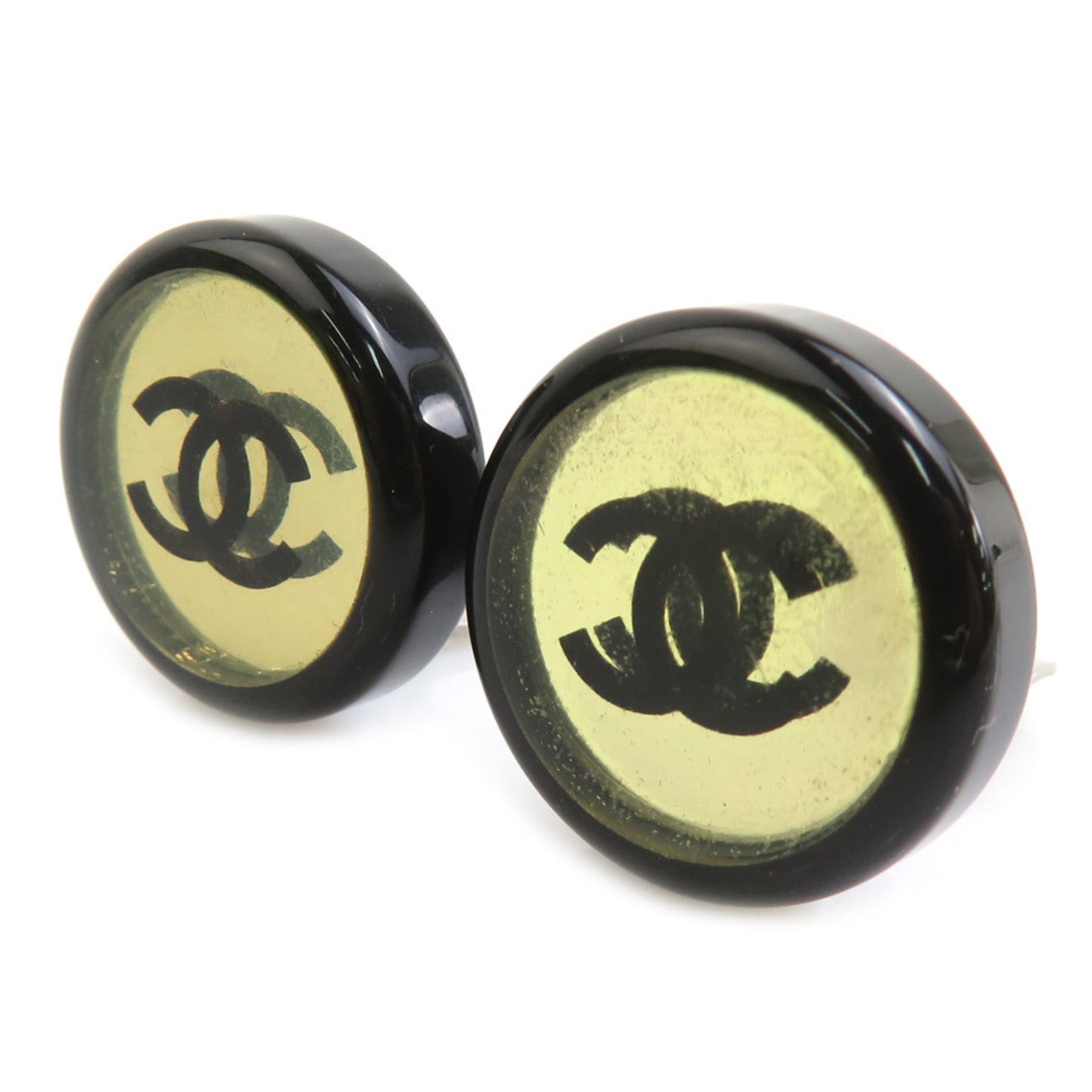 Chanel Chanel earrings, plastic and metal, black silver, for women, free shipping, h32032i Size ONE SIZE - 2 Thumbnail