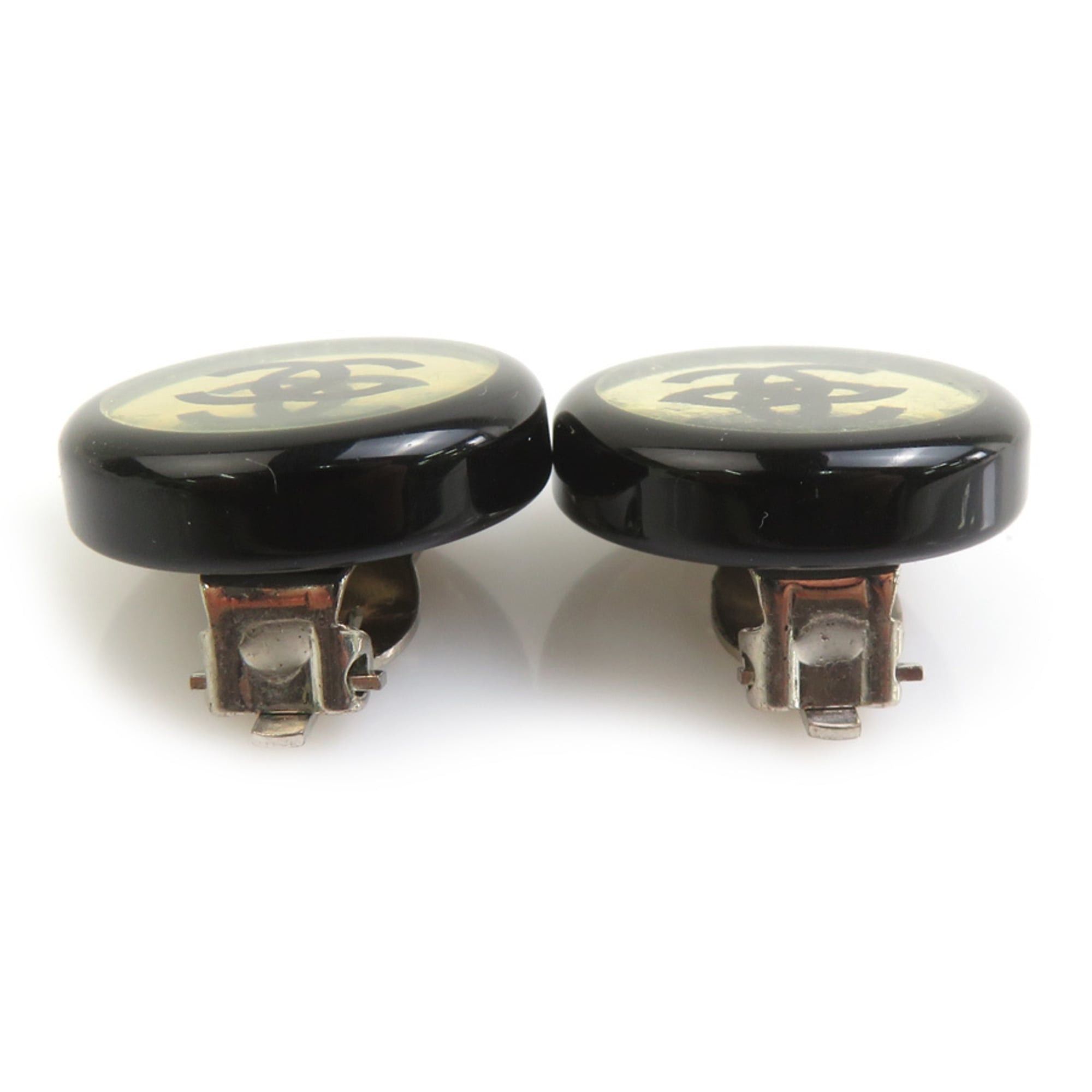 Chanel Chanel earrings, plastic and metal, black silver, for women, free shipping, h32032i Size ONE SIZE - 4 Thumbnail