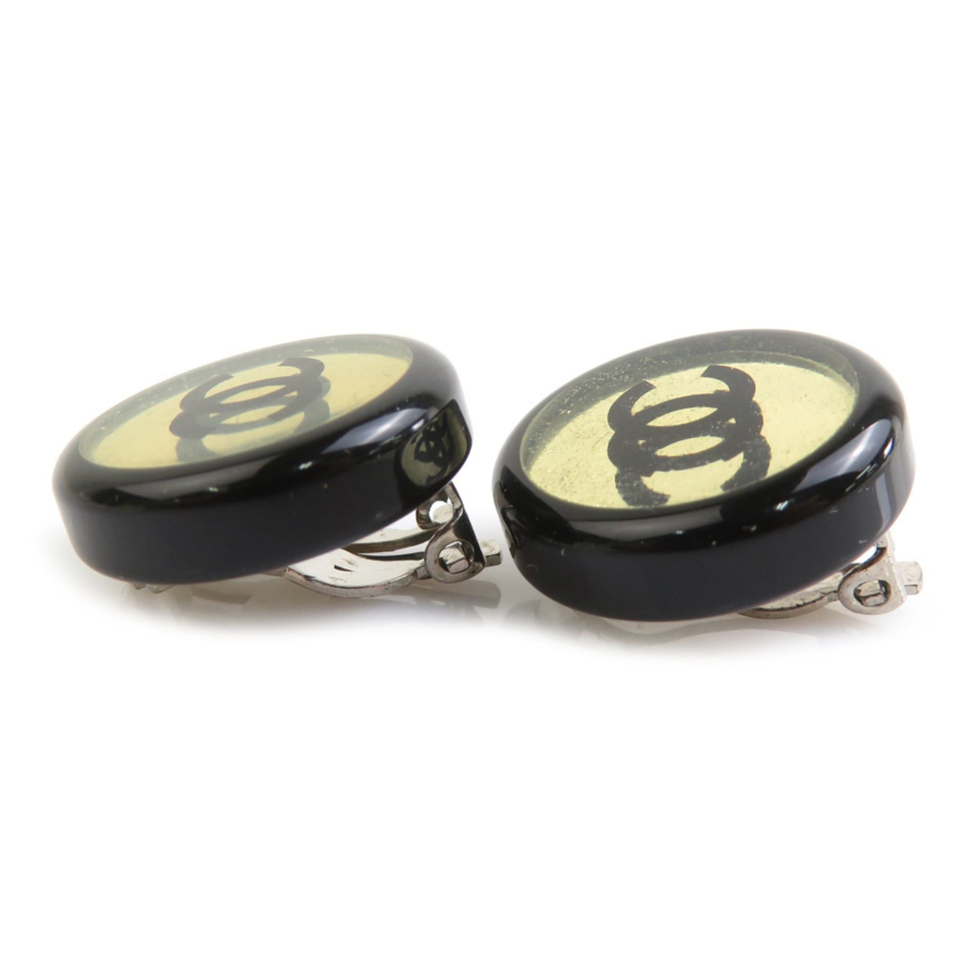 Chanel Chanel earrings, plastic and metal, black silver, for women, free shipping, h32032i Size ONE SIZE - 3 Thumbnail