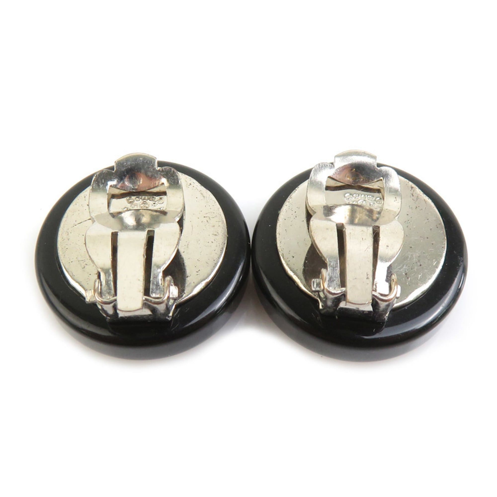 Chanel Chanel earrings, plastic and metal, black silver, for women, free shipping, h32032i Size ONE SIZE - 5 Thumbnail