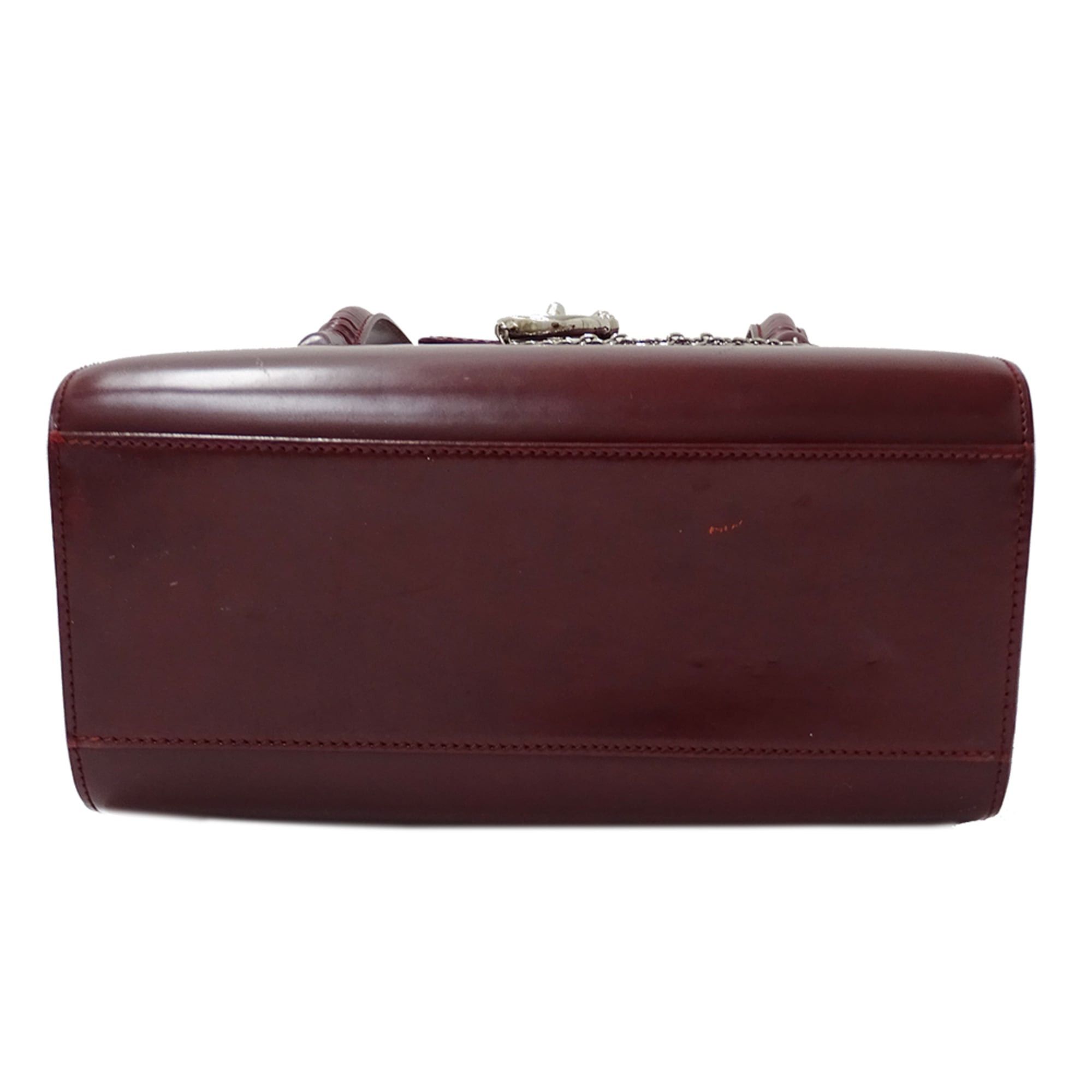 Cartier Cartier handbag for women, brand name, patent leather, Panthère, Bordeaux. Size ONE SIZE - 3 Thumbnail