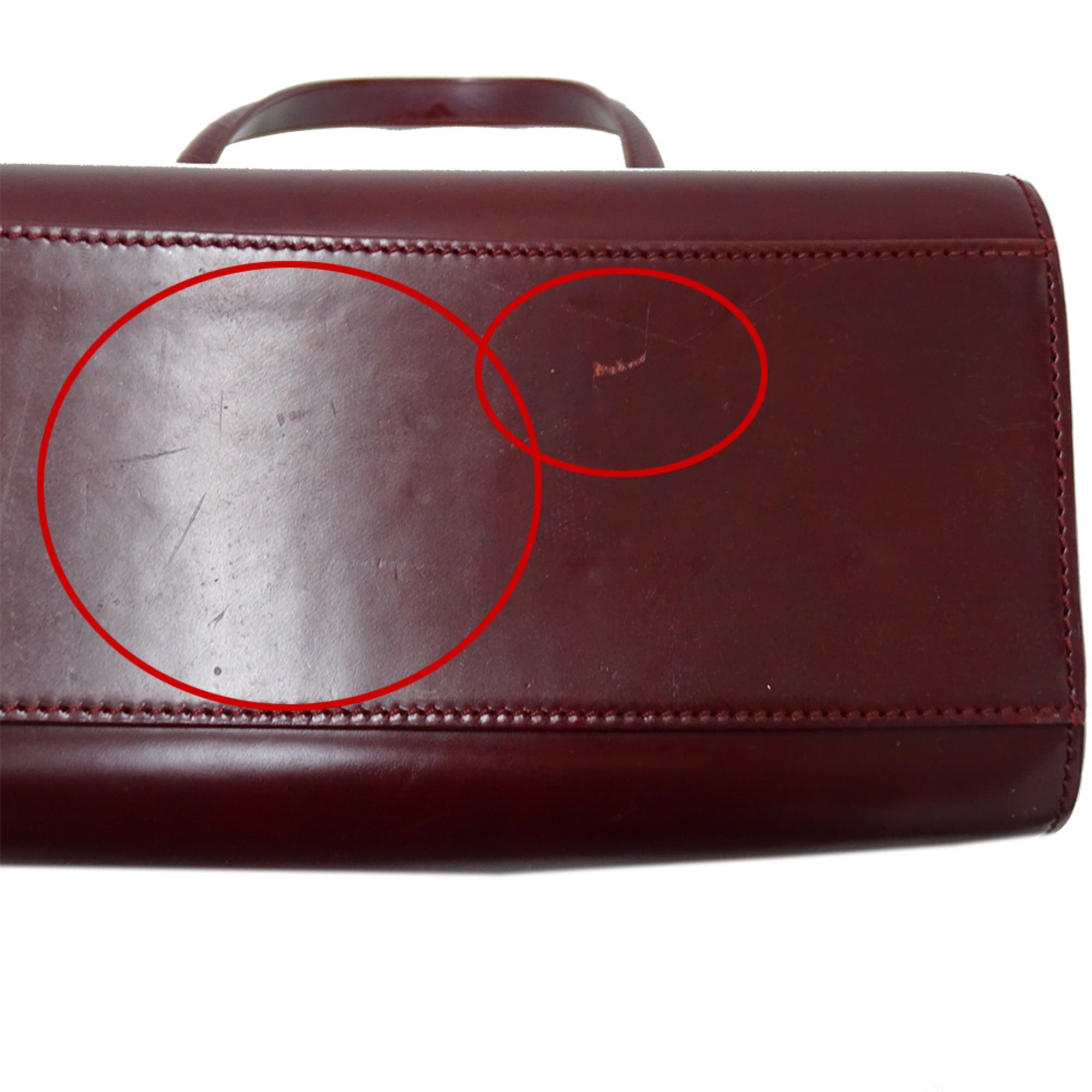Cartier Cartier handbag for women, brand name, patent leather, Panthère, Bordeaux. Size ONE SIZE - 11 Thumbnail