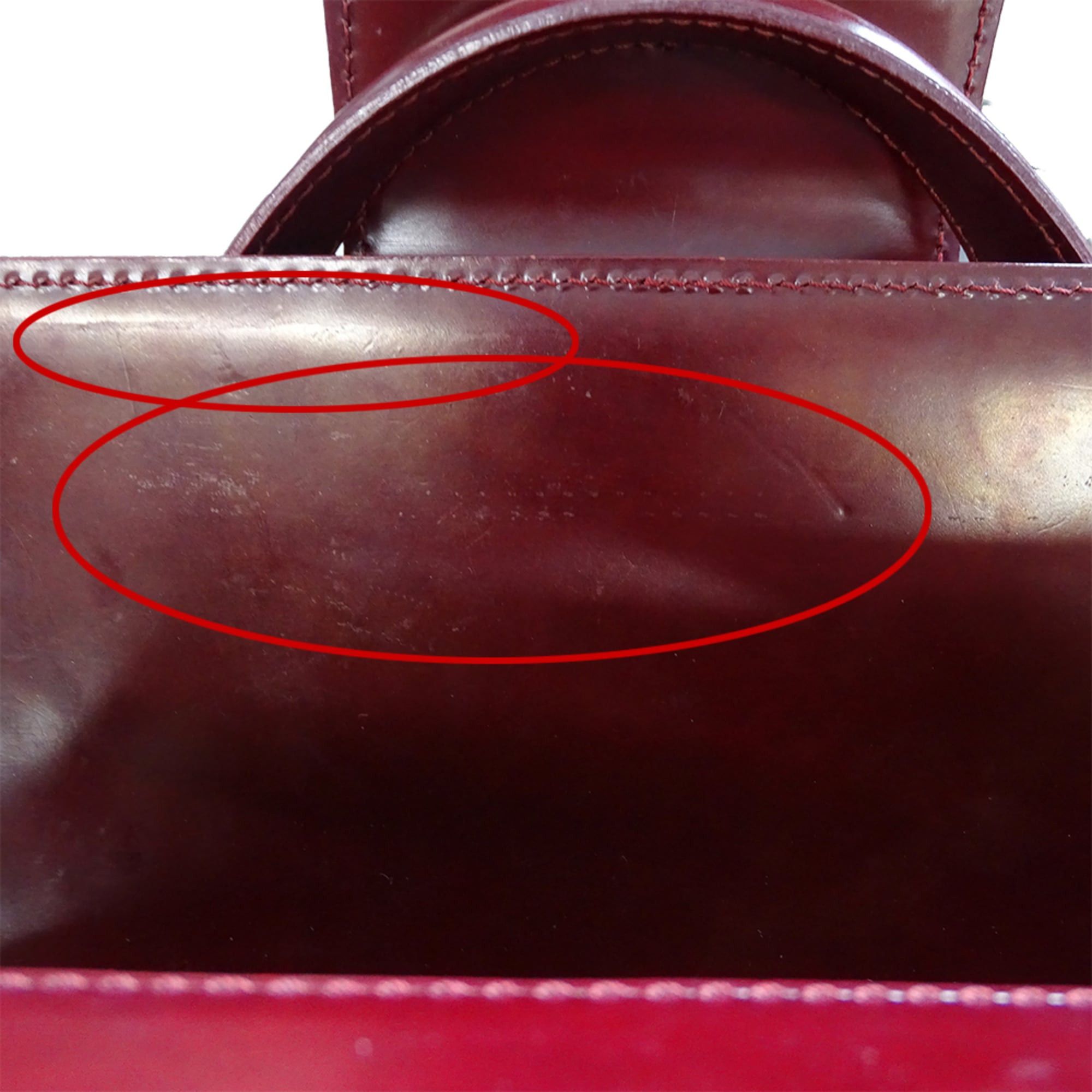Cartier Cartier handbag for women, brand name, patent leather, Panthère, Bordeaux. Size ONE SIZE - 13 Thumbnail