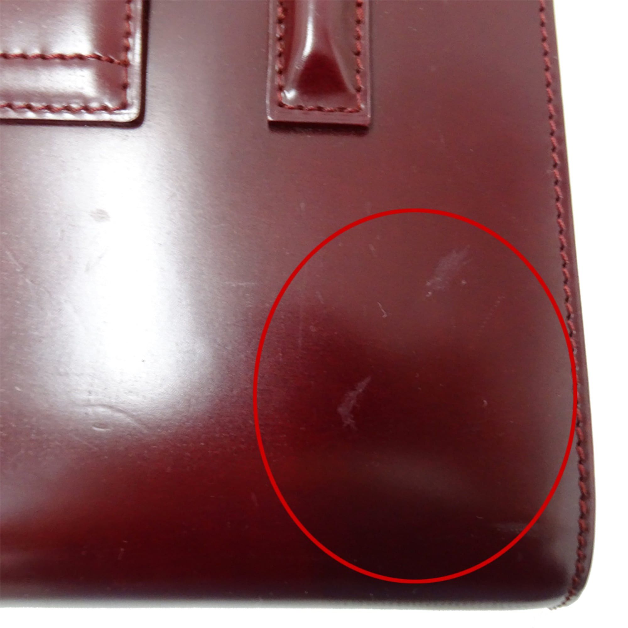 Cartier Cartier handbag for women, brand name, patent leather, Panthère, Bordeaux. Size ONE SIZE - 10 Thumbnail