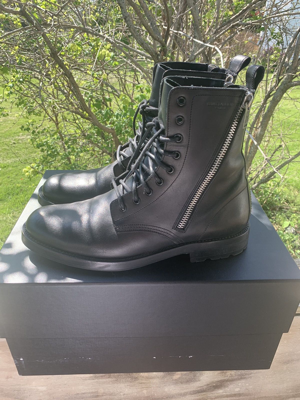 Saint laurent ranger boots on sale