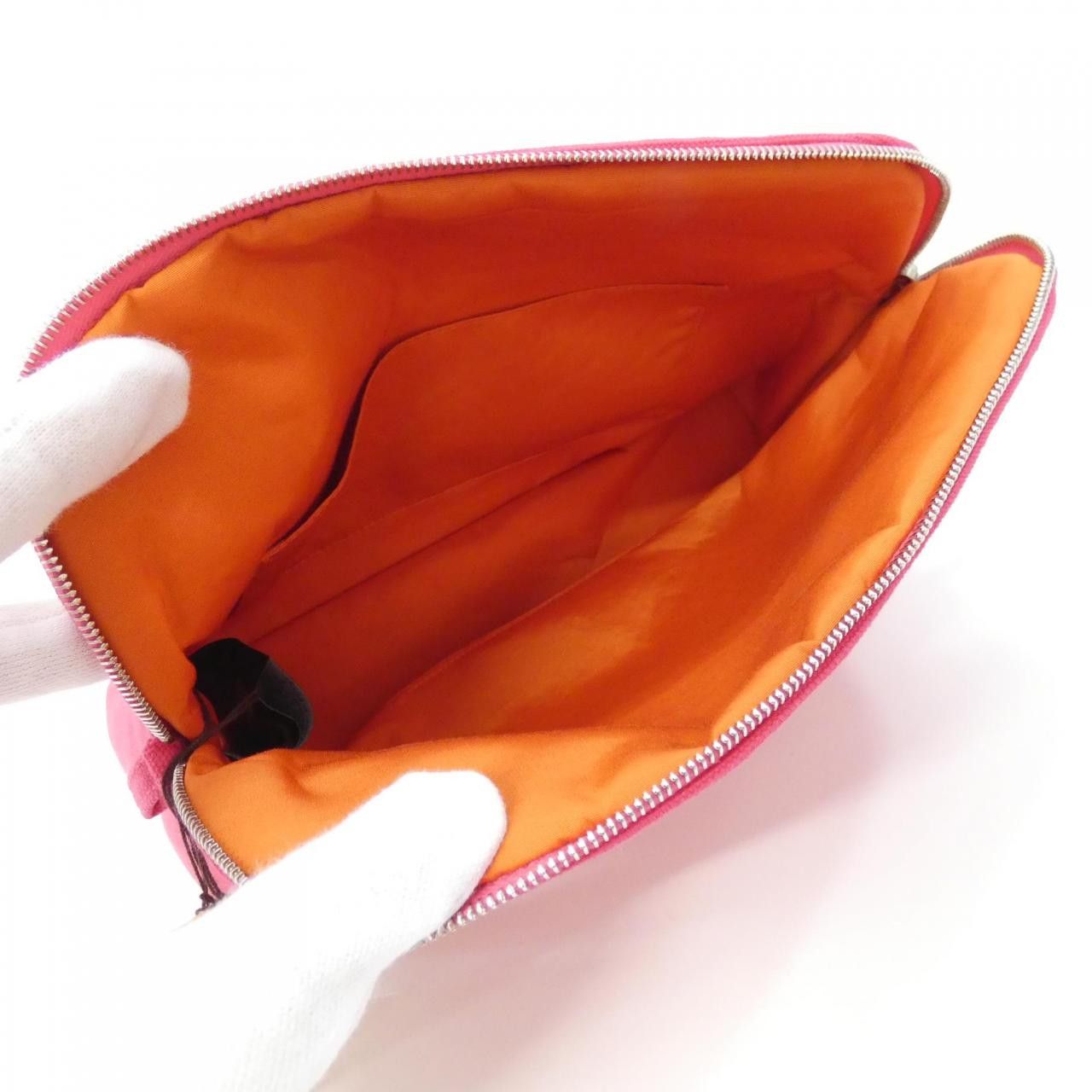 Hermes Hermes Hermes Bolide MM Canvas Pouch Textile Vanity Bag DUTY FREE for USA Size ONE SIZE - 7 Thumbnail