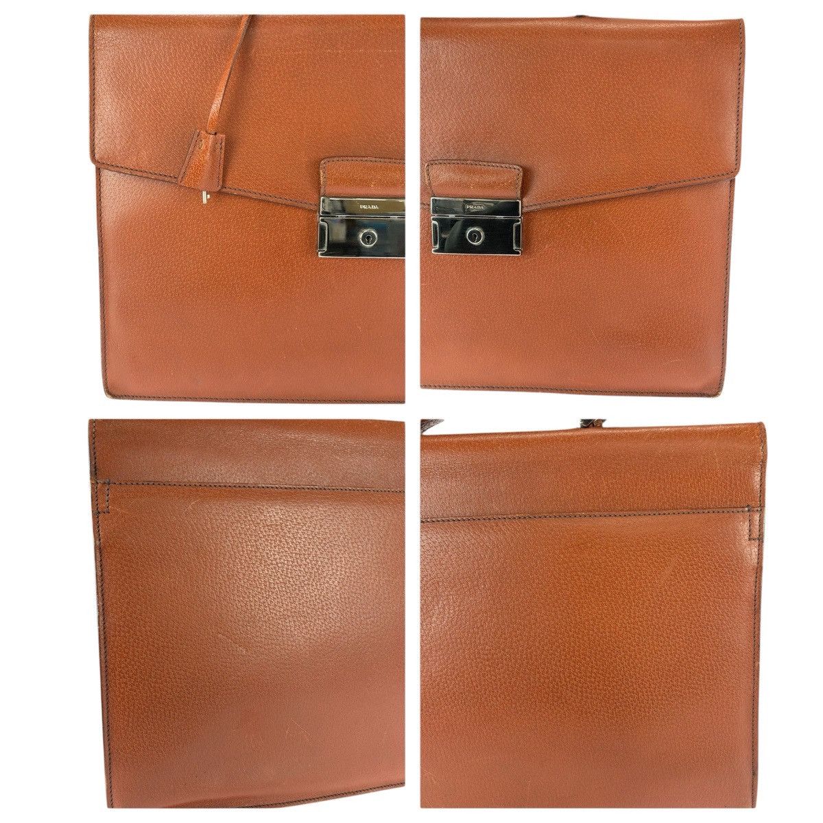 Prada Prada Prada Leather Briefcase Leather Business Bag DUTY FREE for USA Size ONE SIZE - 5 Thumbnail